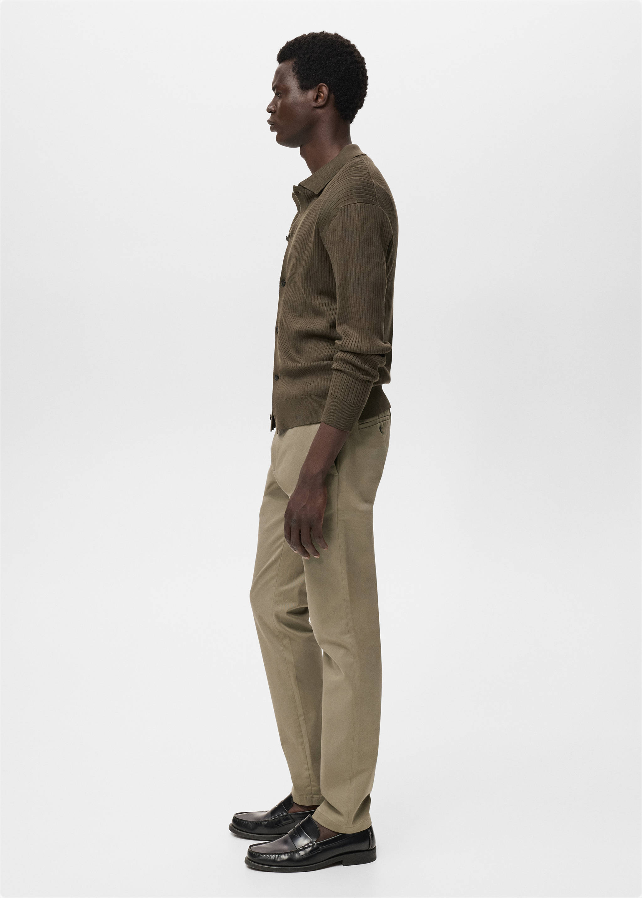 Barna slim-fit twill chino trousers - Details of the article 6
