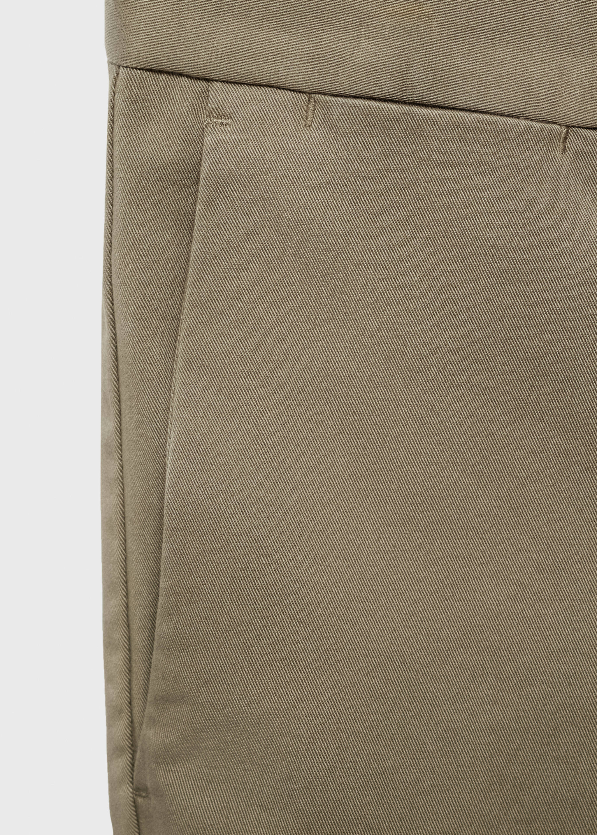 Barna slim-fit twill chino trousers - Details of the article 0