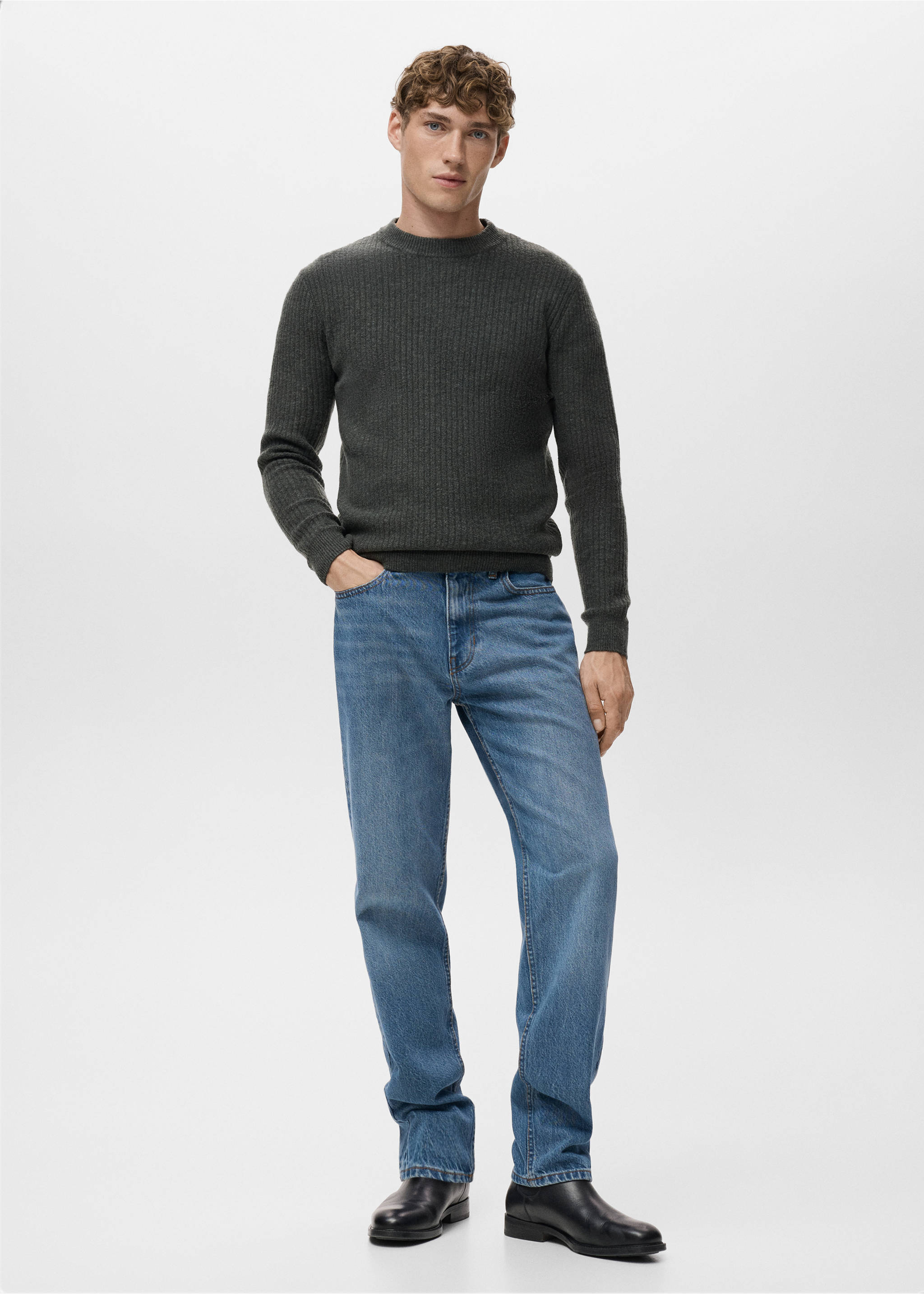 Bob regular-fit jeans - General plane, Medium Blue. Ref: 17025143-00.