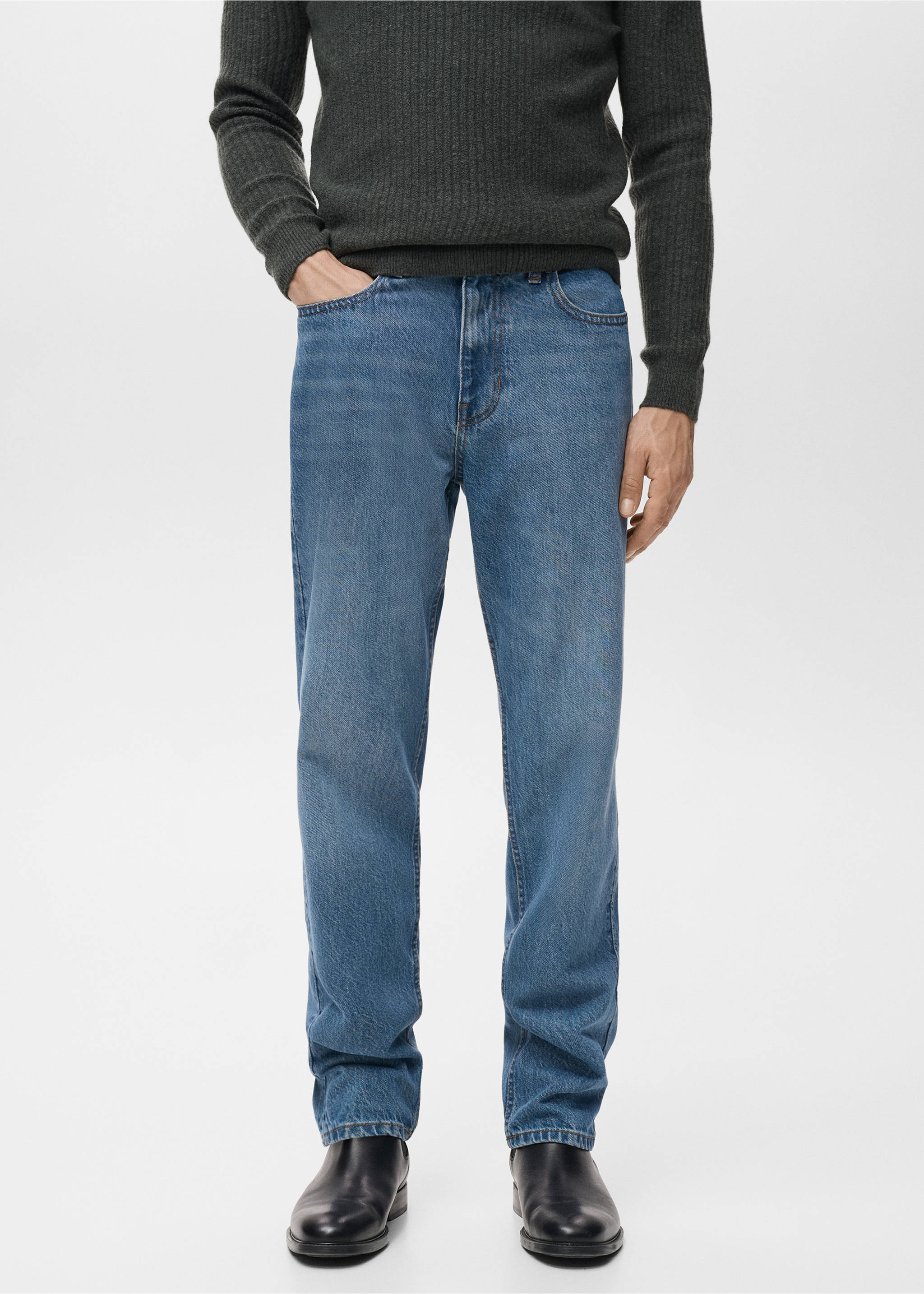 Bob regular-fit jeans - Medium plane, Medium Blue. Ref: 17025143-00.