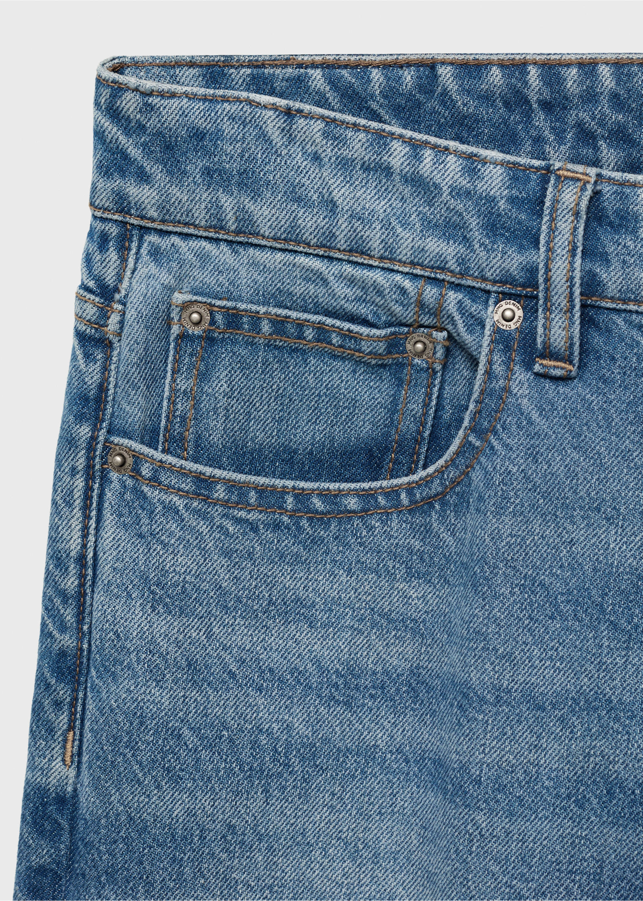Bob regular-fit jeans - Details of the article 8, Medium Blue. Ref: 17025143-00.
