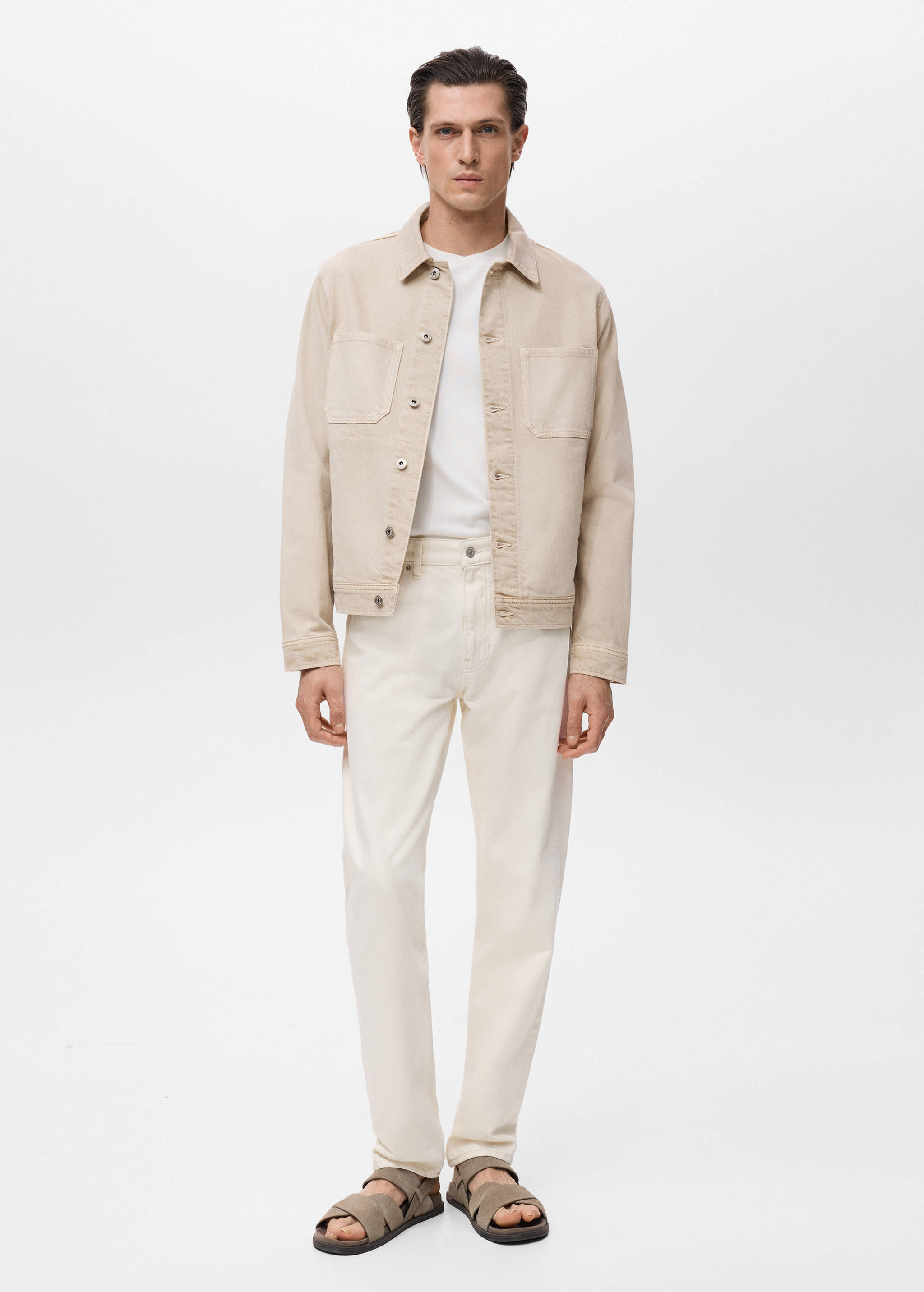 Blouson en jean poches - Plan général