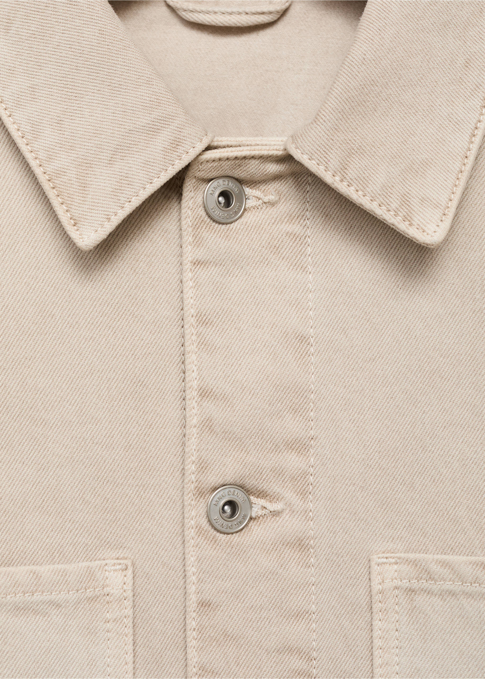 Blouson en jean poches - Détail de l'article 8, Sable. Ref: 17025144-00.