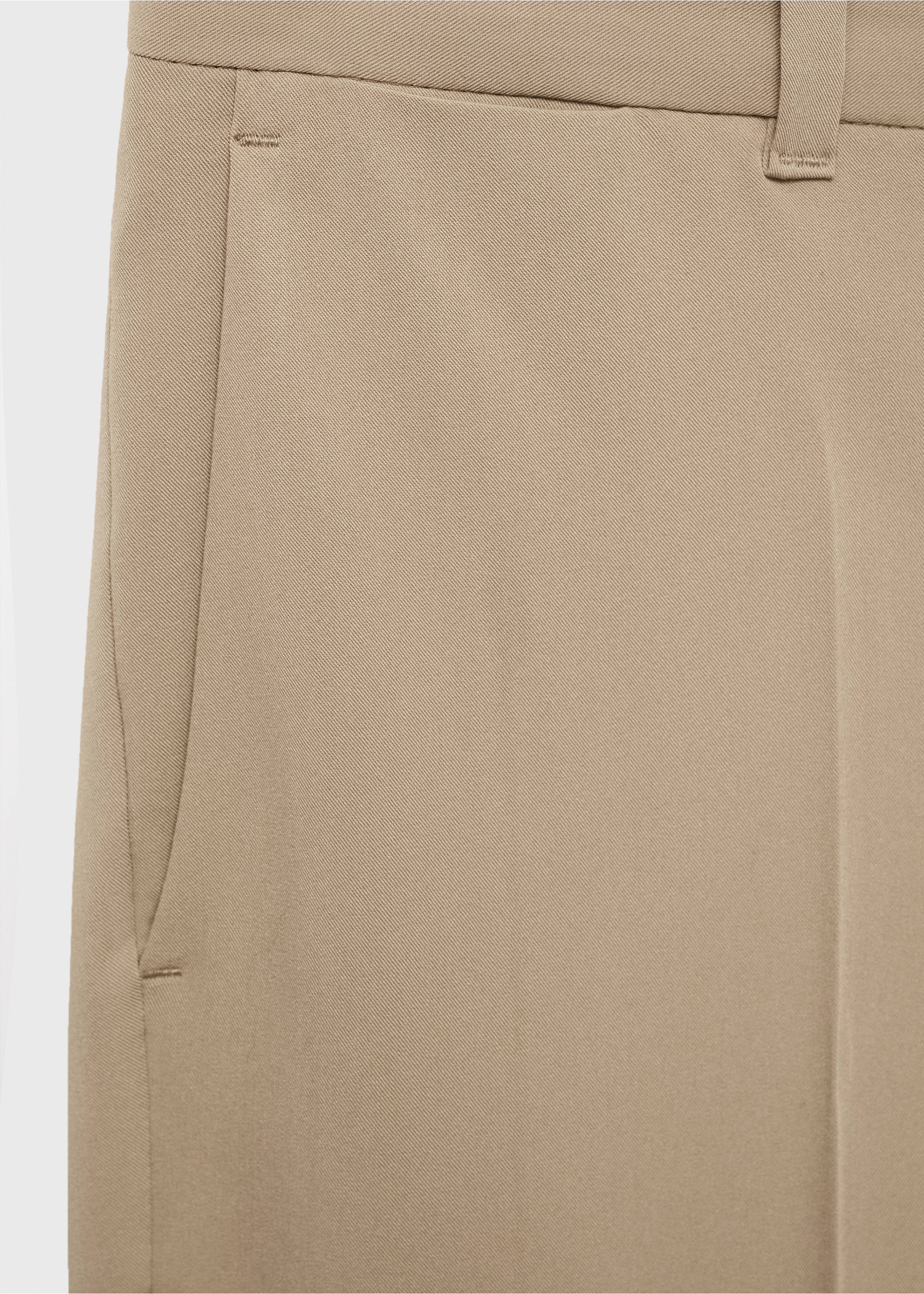 Slim-fit comfort trousers - Details of the article 0, Beige. Ref: 17025147-00.
