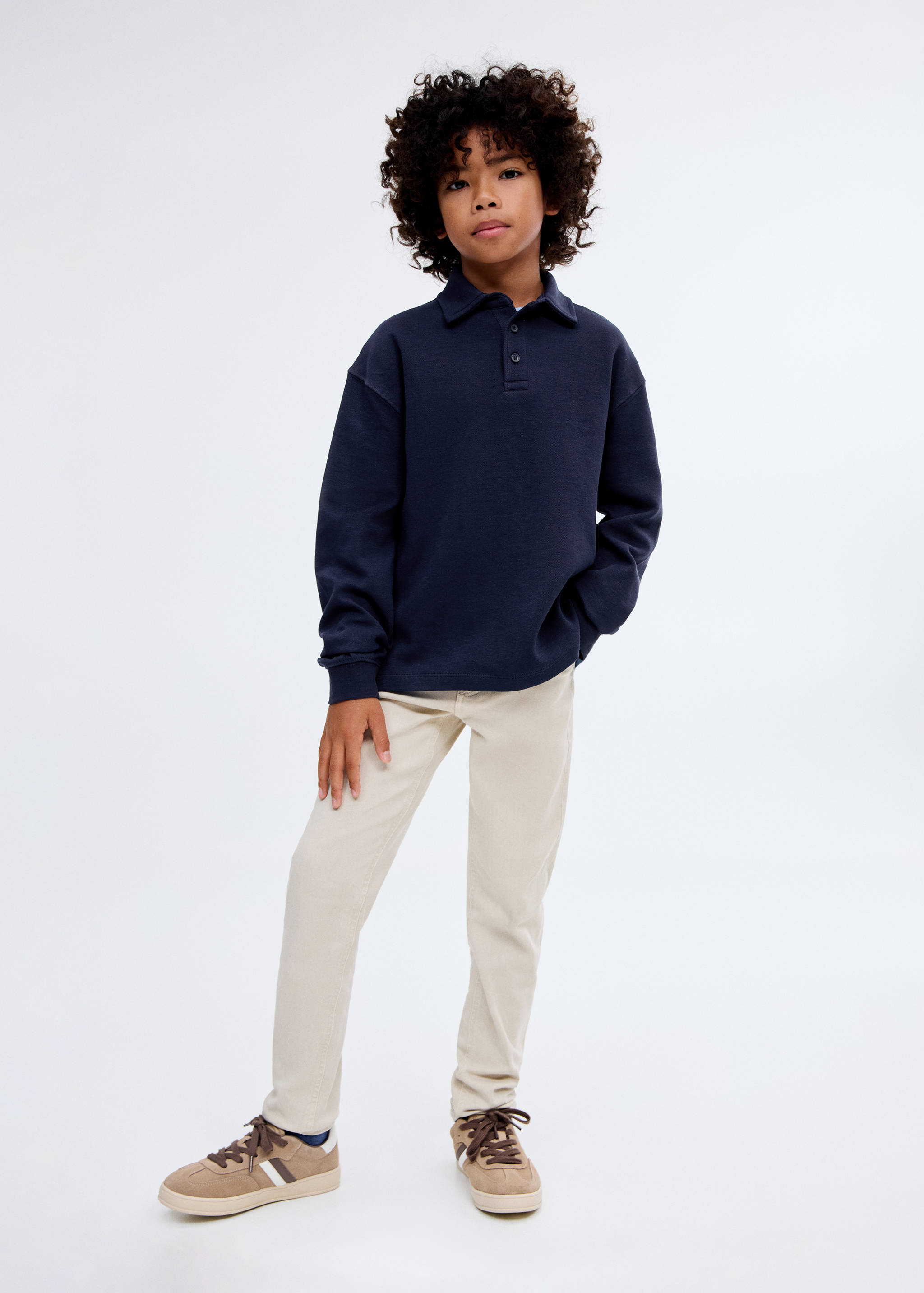 Sweat-shirt col polo - Plan général