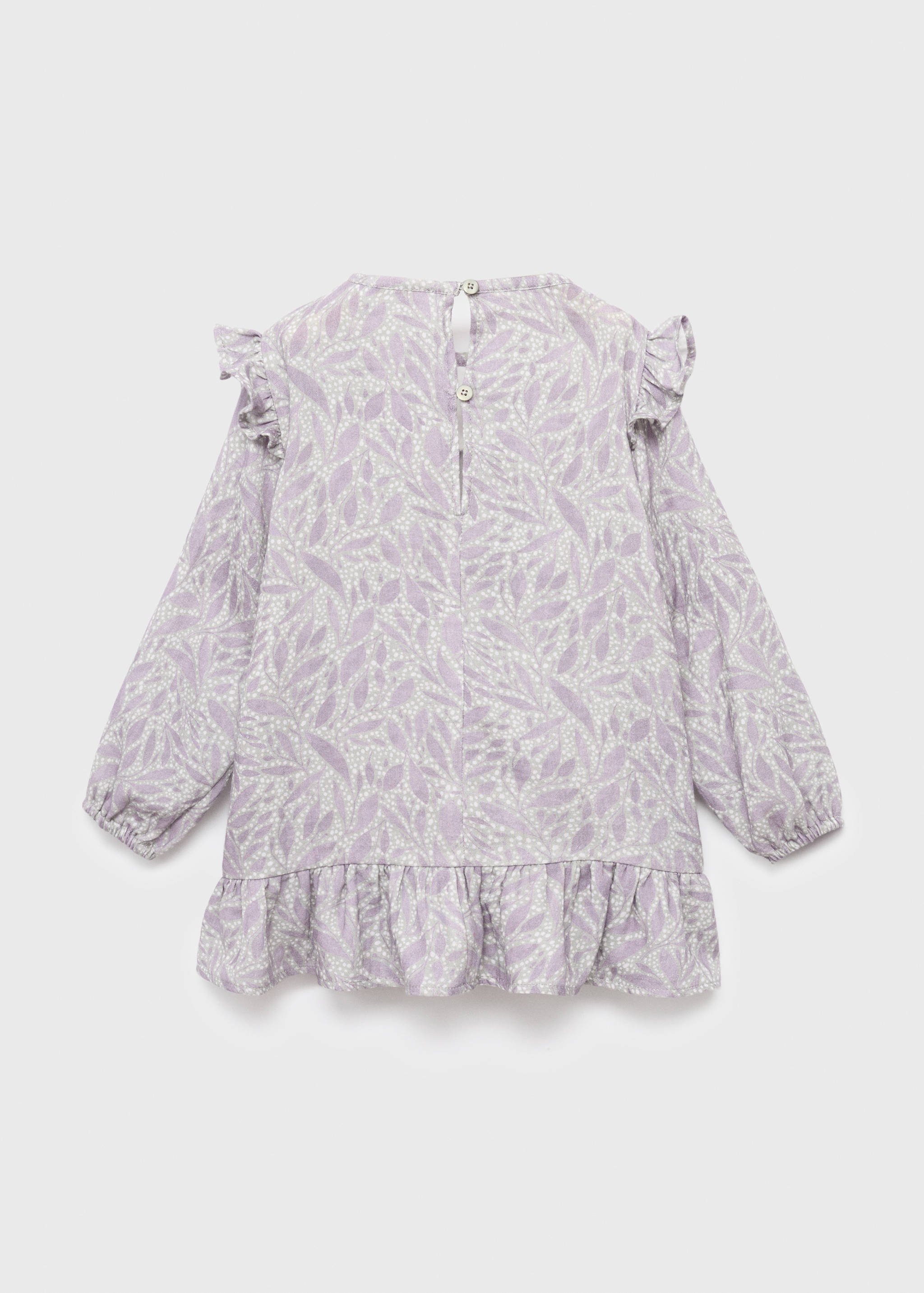 Printed cotton dress - Reverse of the article