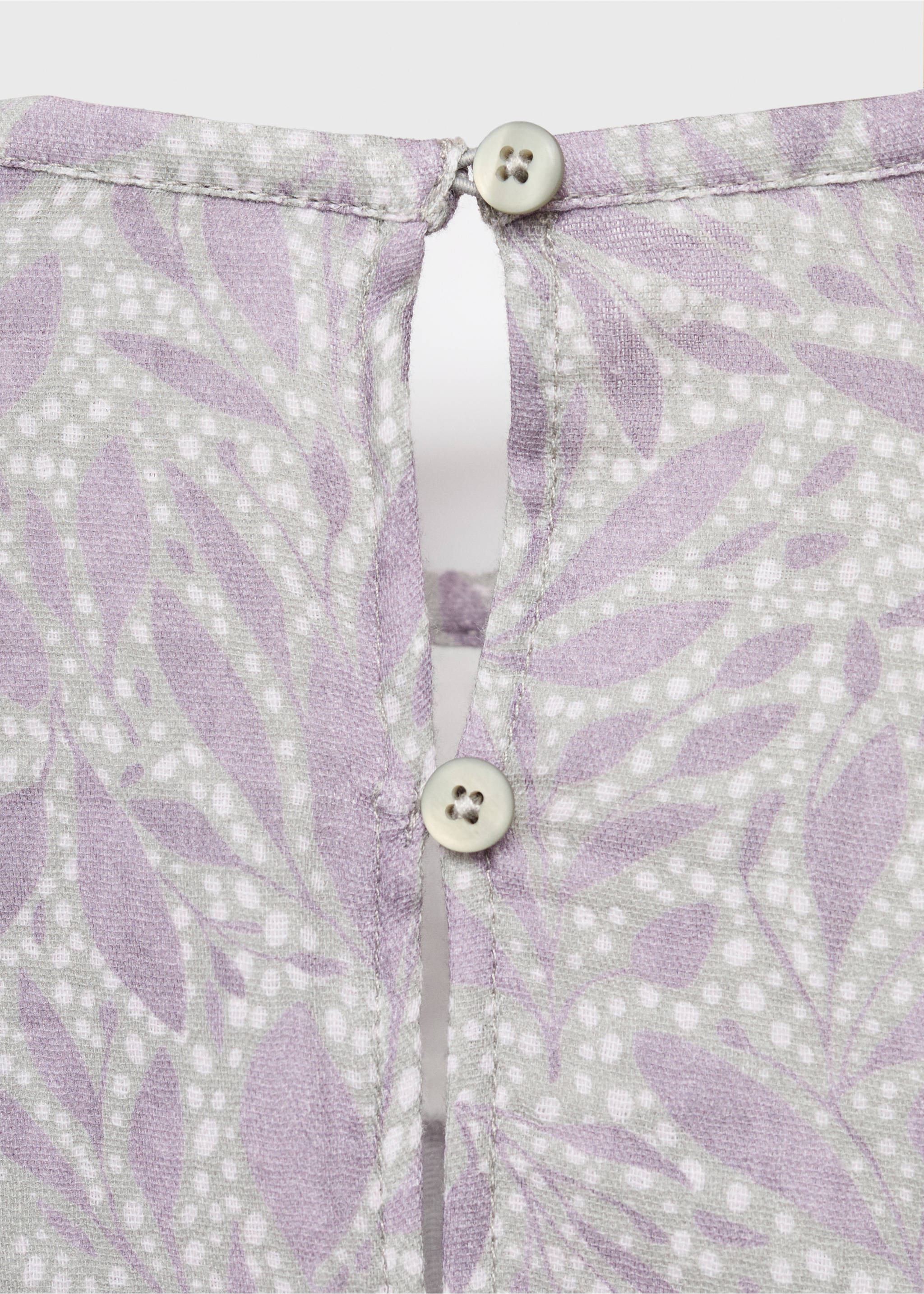 Printed cotton dress - Details of the article 0, Light/Pastel Purple. Ref: 17025164-00.