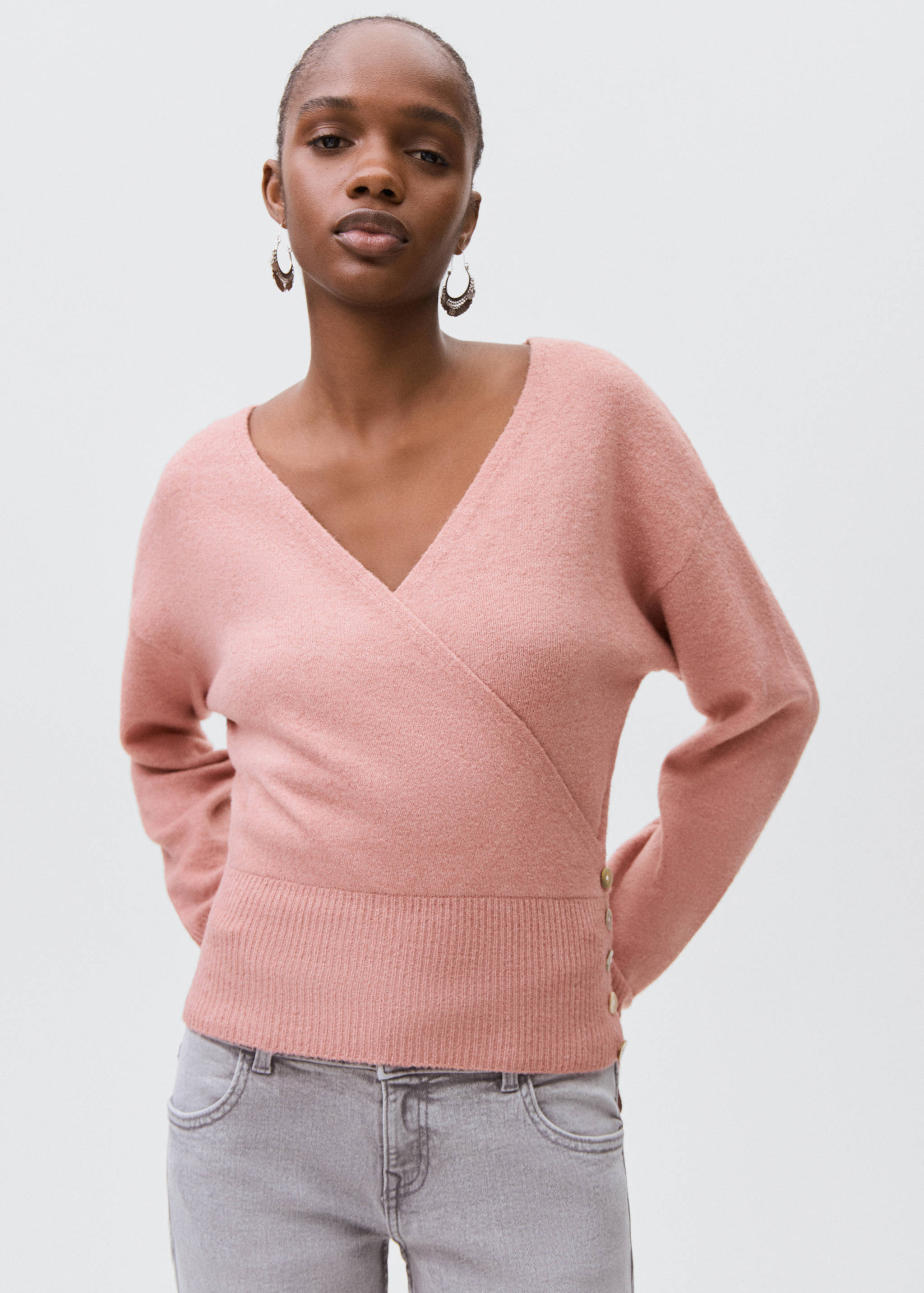 Double-breasted cardigan - Medium plane
