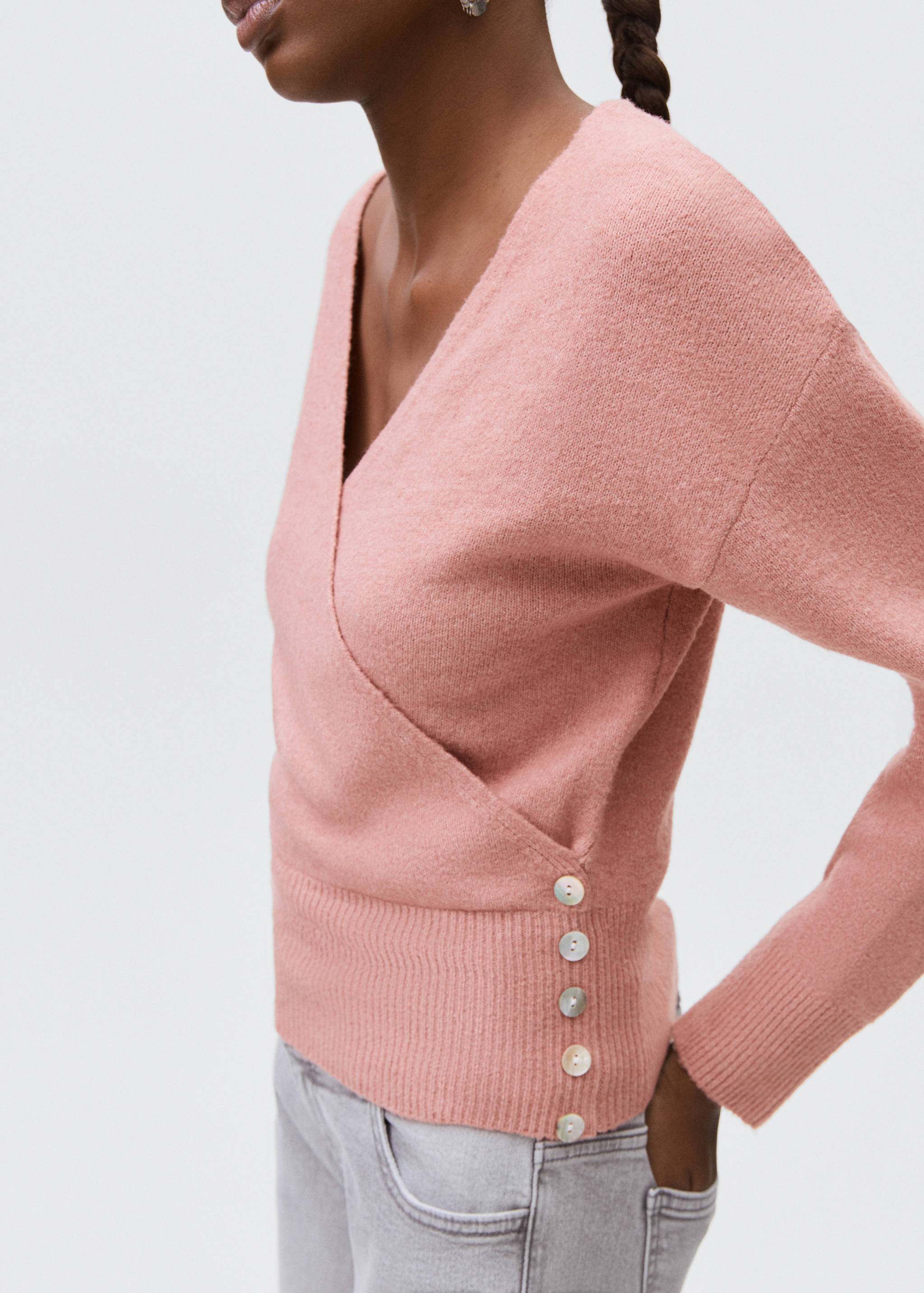 Double-breasted cardigan - Details of the article 2