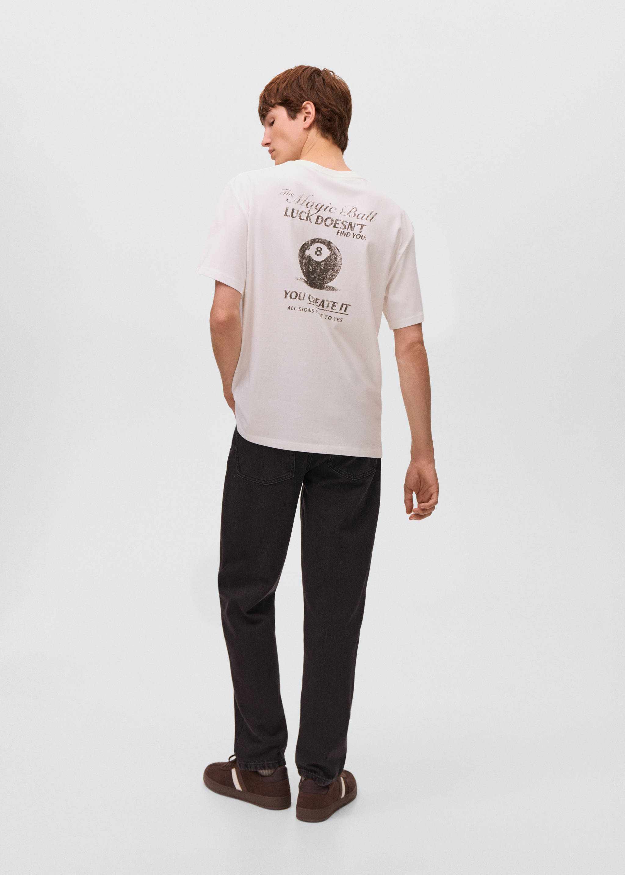 Oversized cotton t-shirt - Reverse of the article