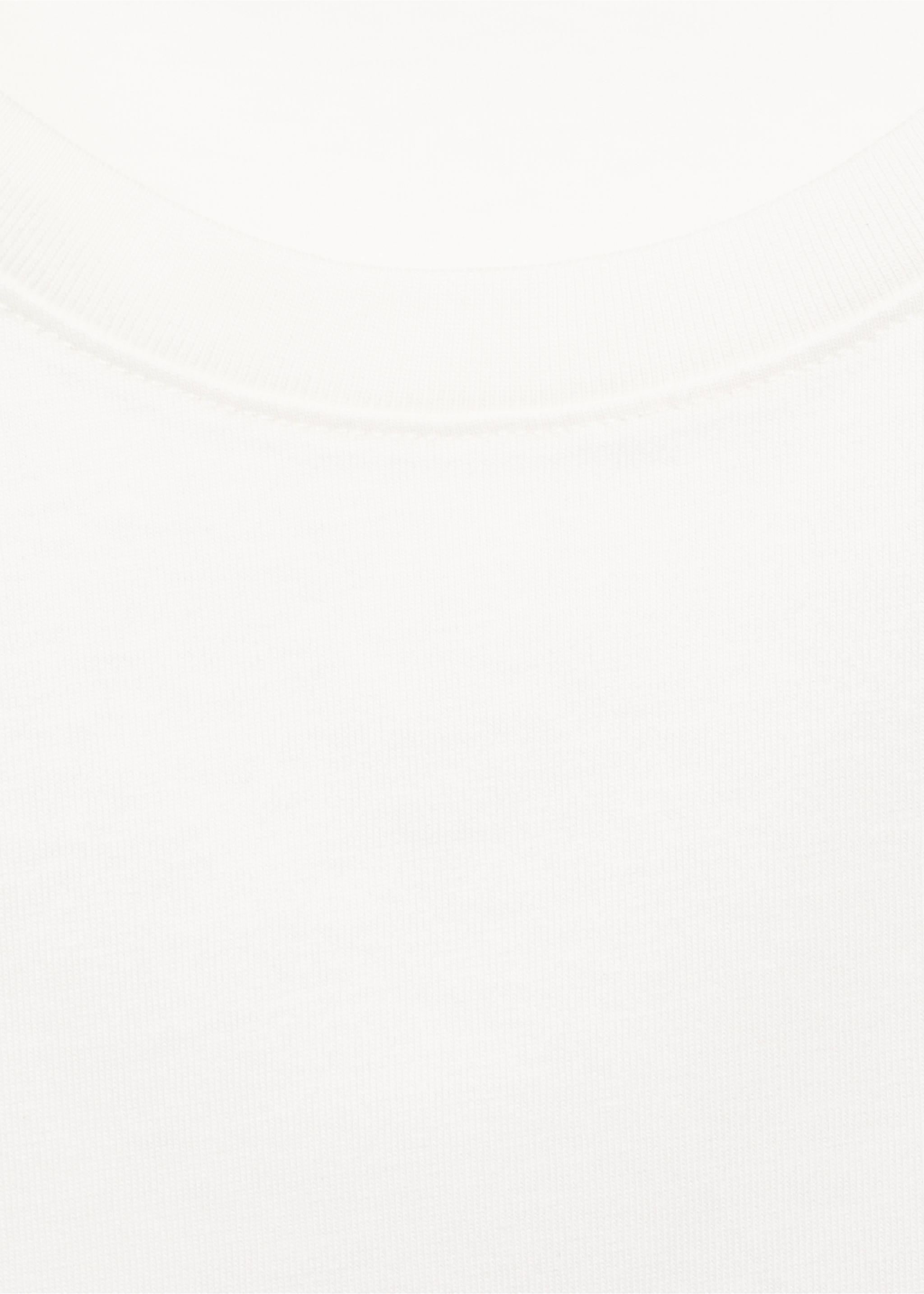 Oversized cotton t-shirt - Details of the article 8, Off White. Ref: 17025802-00.