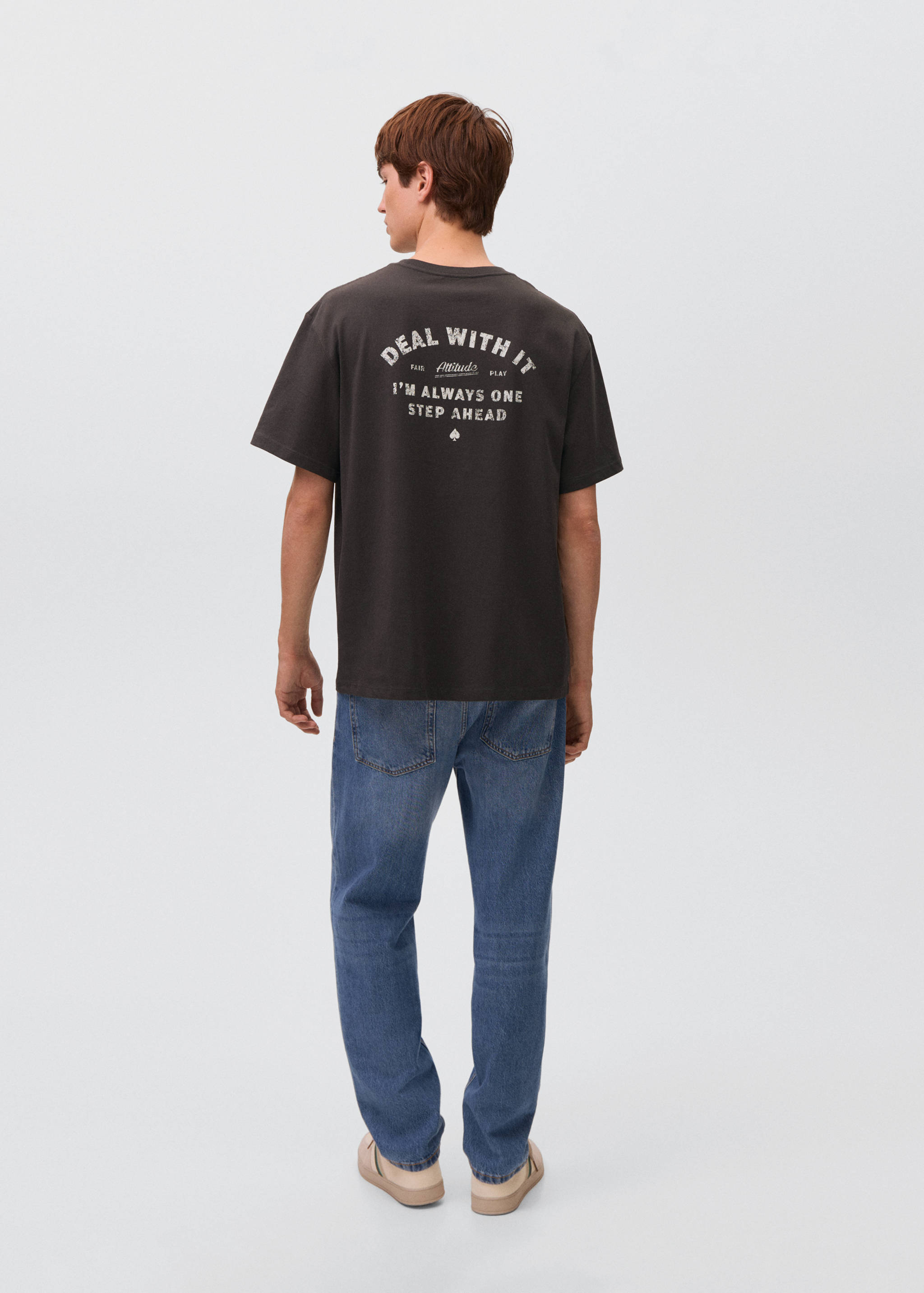 Printed cotton-blend t-shirt - Reverse of the article