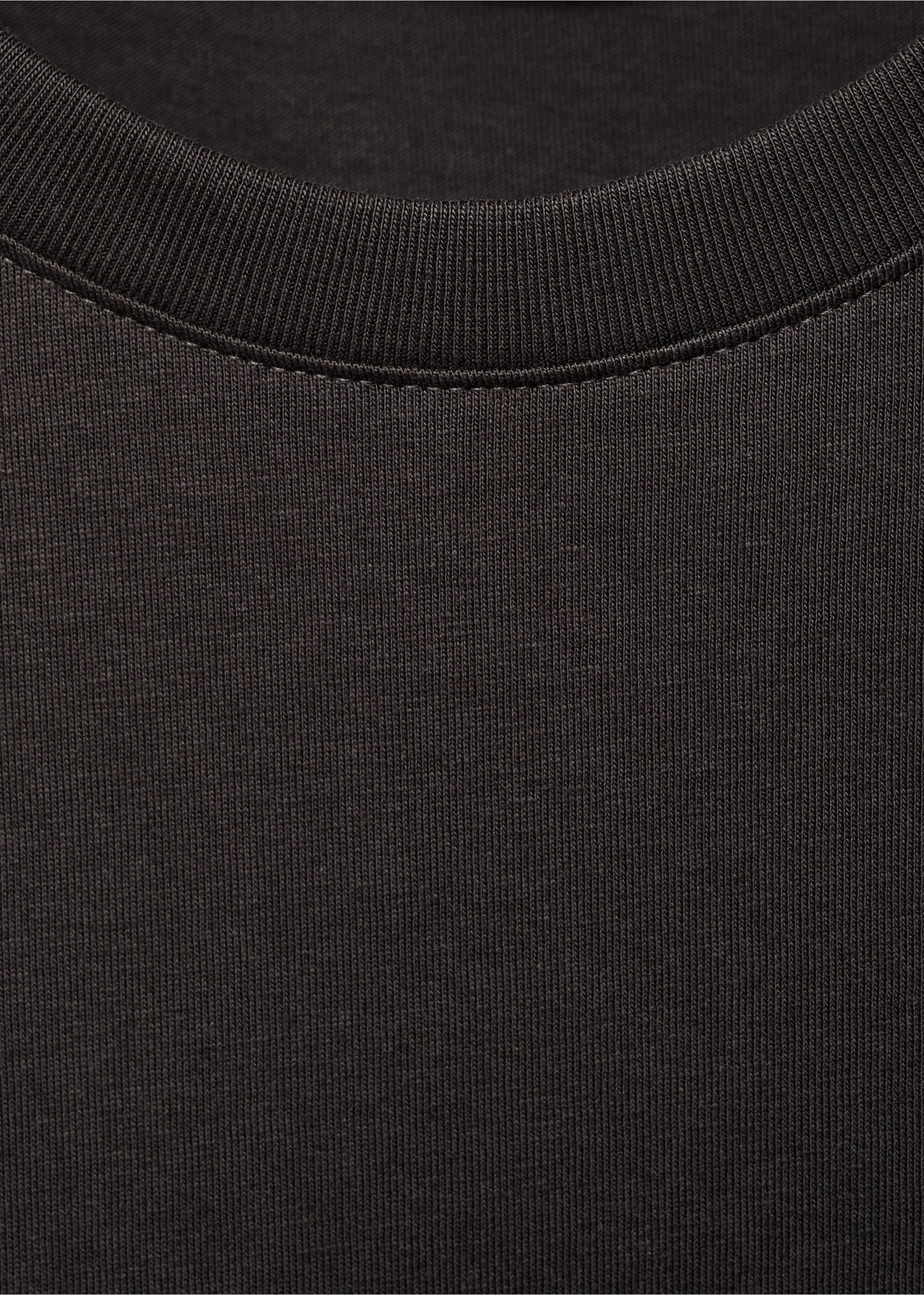 Printed cotton-blend t-shirt - Details of the article 8, Charcoal. Ref: 17025803-00.
