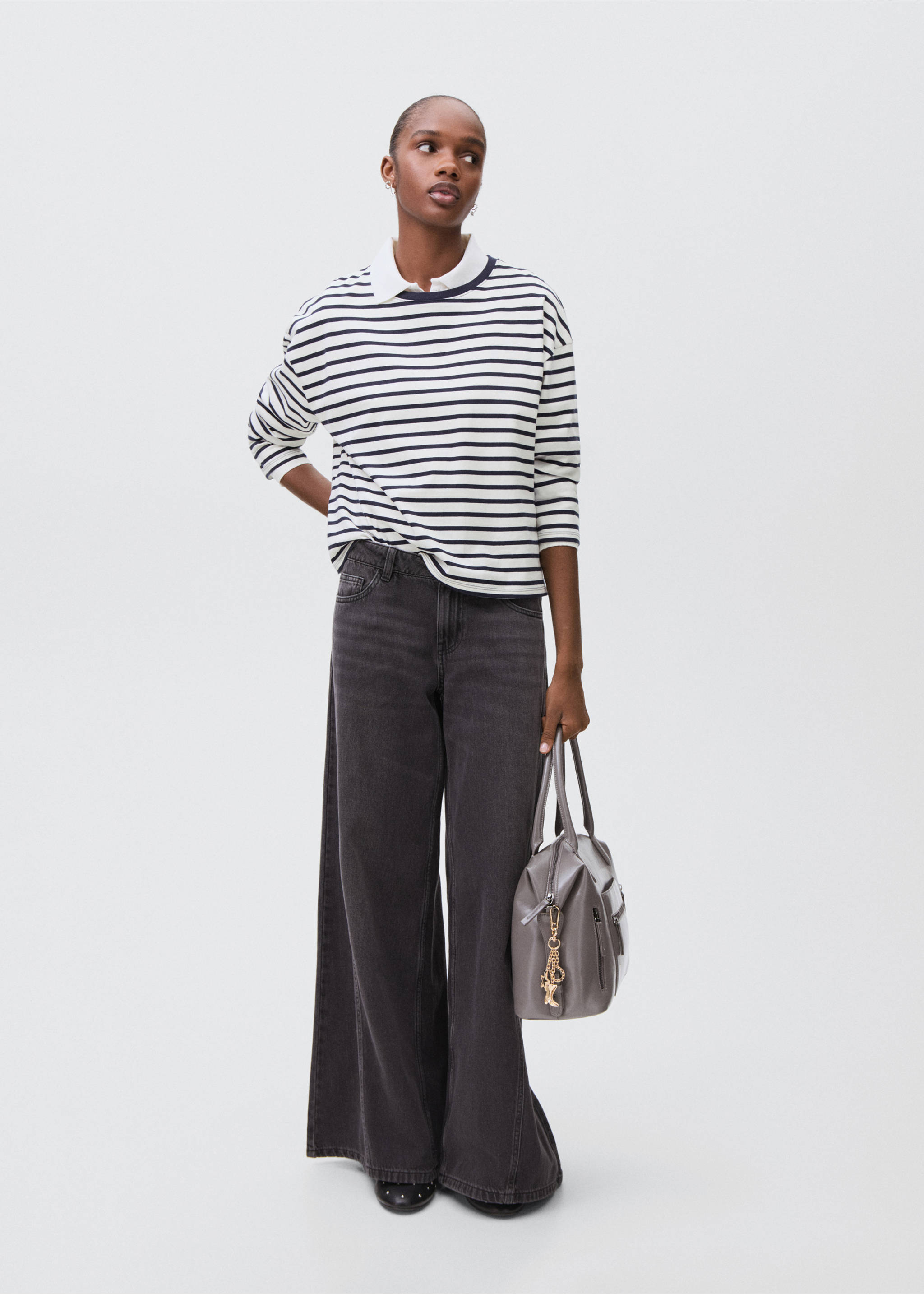 Striped cotton T-shirt - General plane, Navy. Ref: 17025804-00.