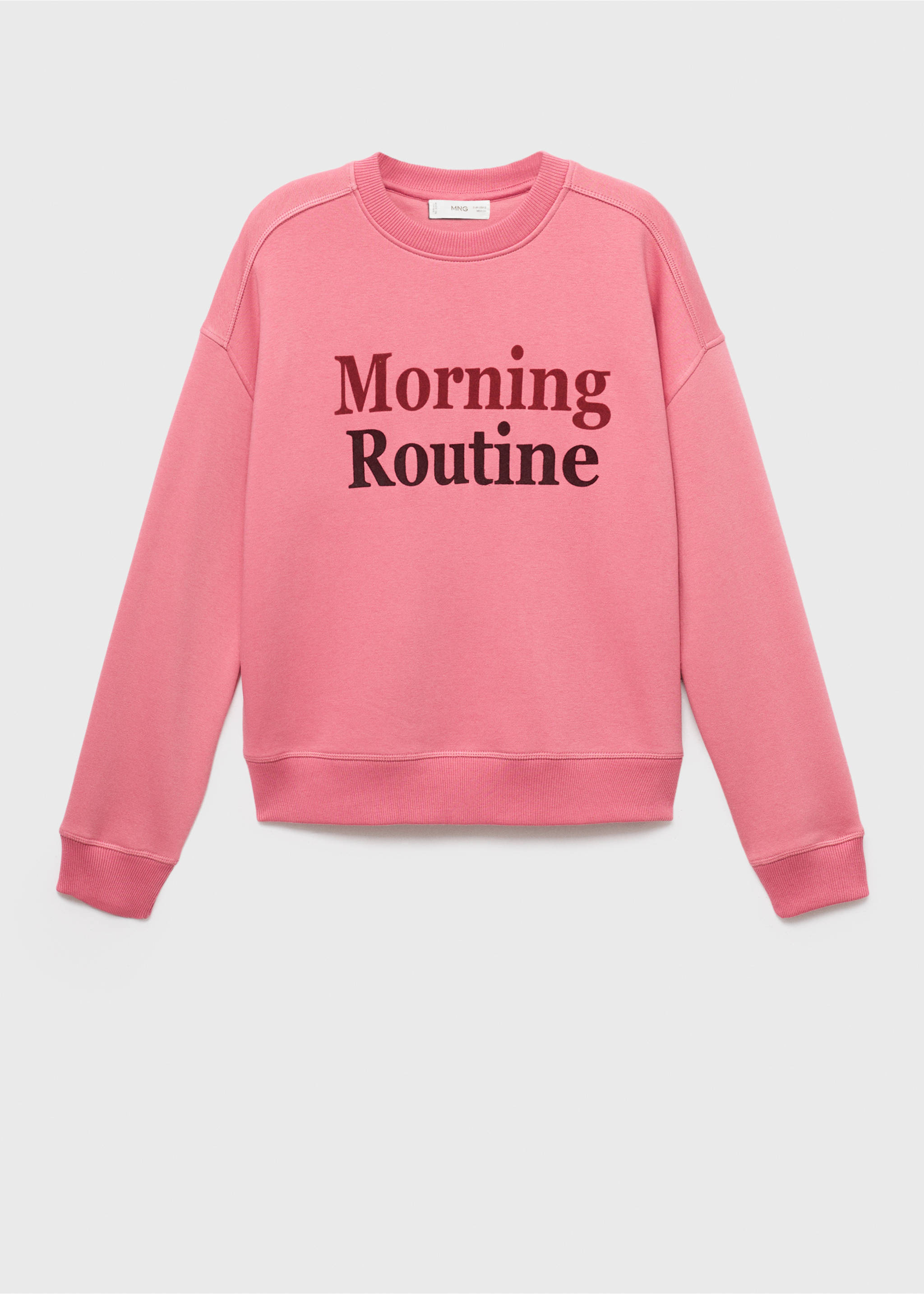 Printed cotton sweatshirt - Article without model, Pink. Ref: 17025806-00.