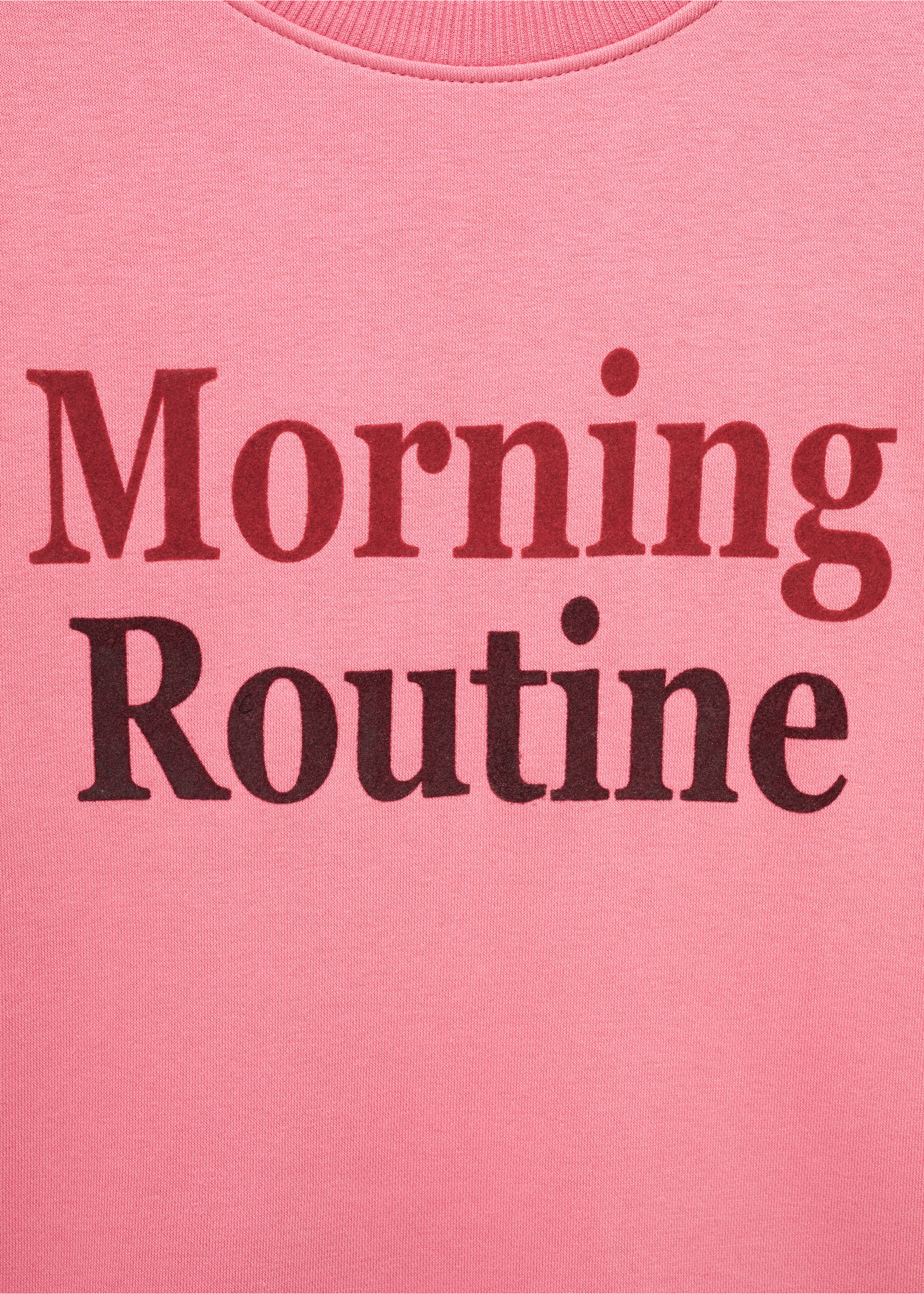 Printed cotton sweatshirt - Details of the article 0, Pink. Ref: 17025806-00.