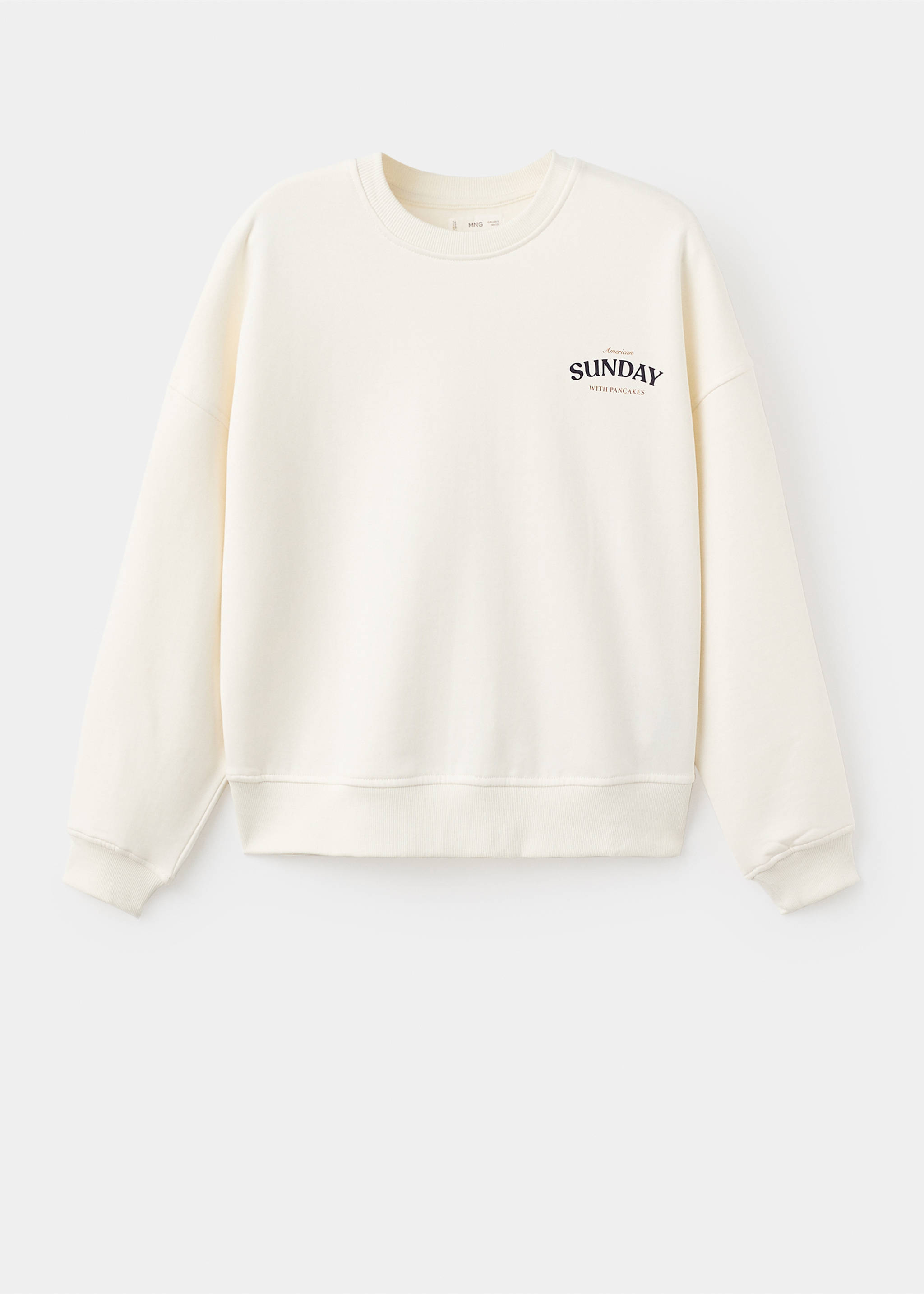 Printed cotton sweatshirt - Article without model, Off White. Ref: 17025808-00.