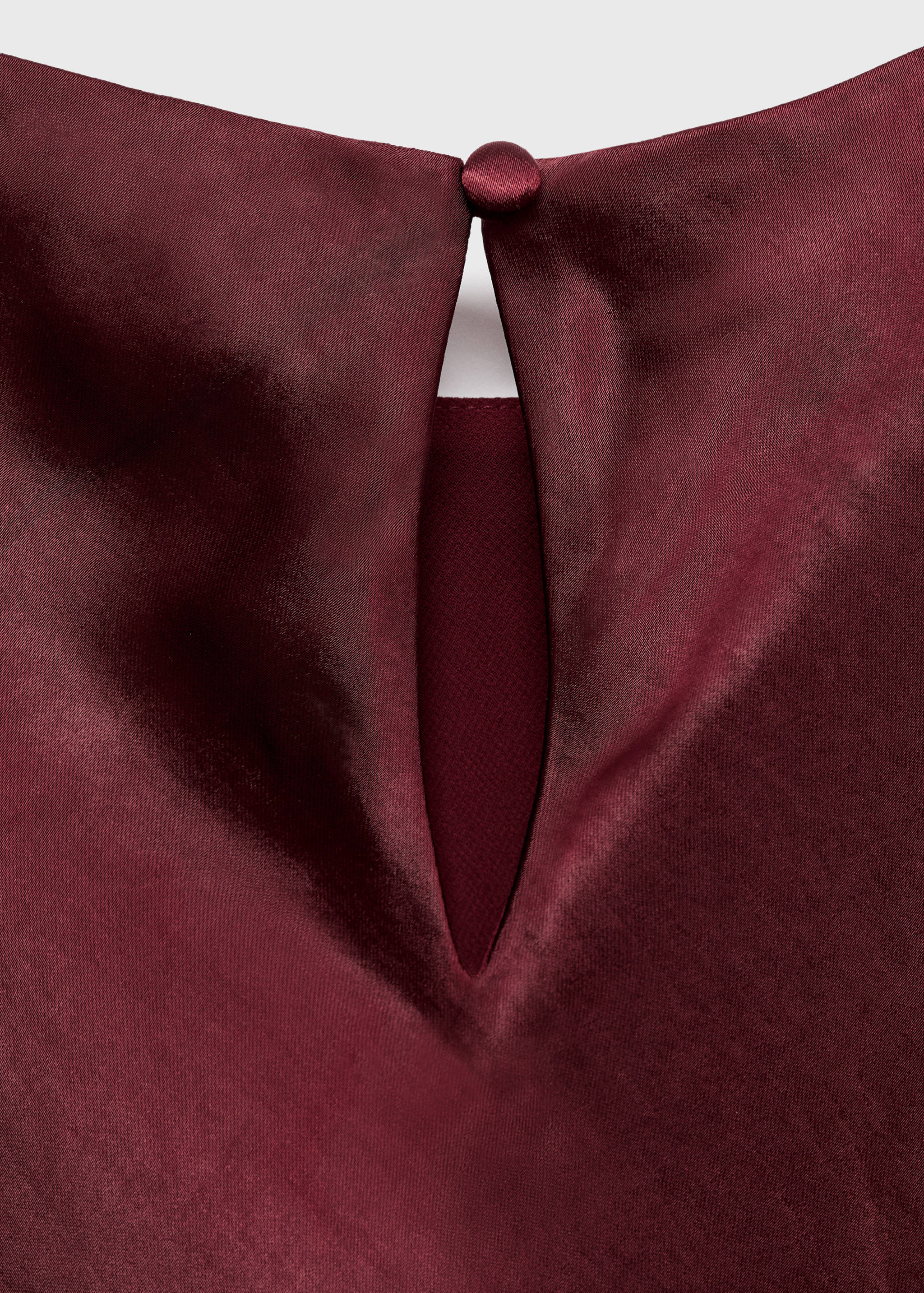 Fitted satin dress - Details of the article 0