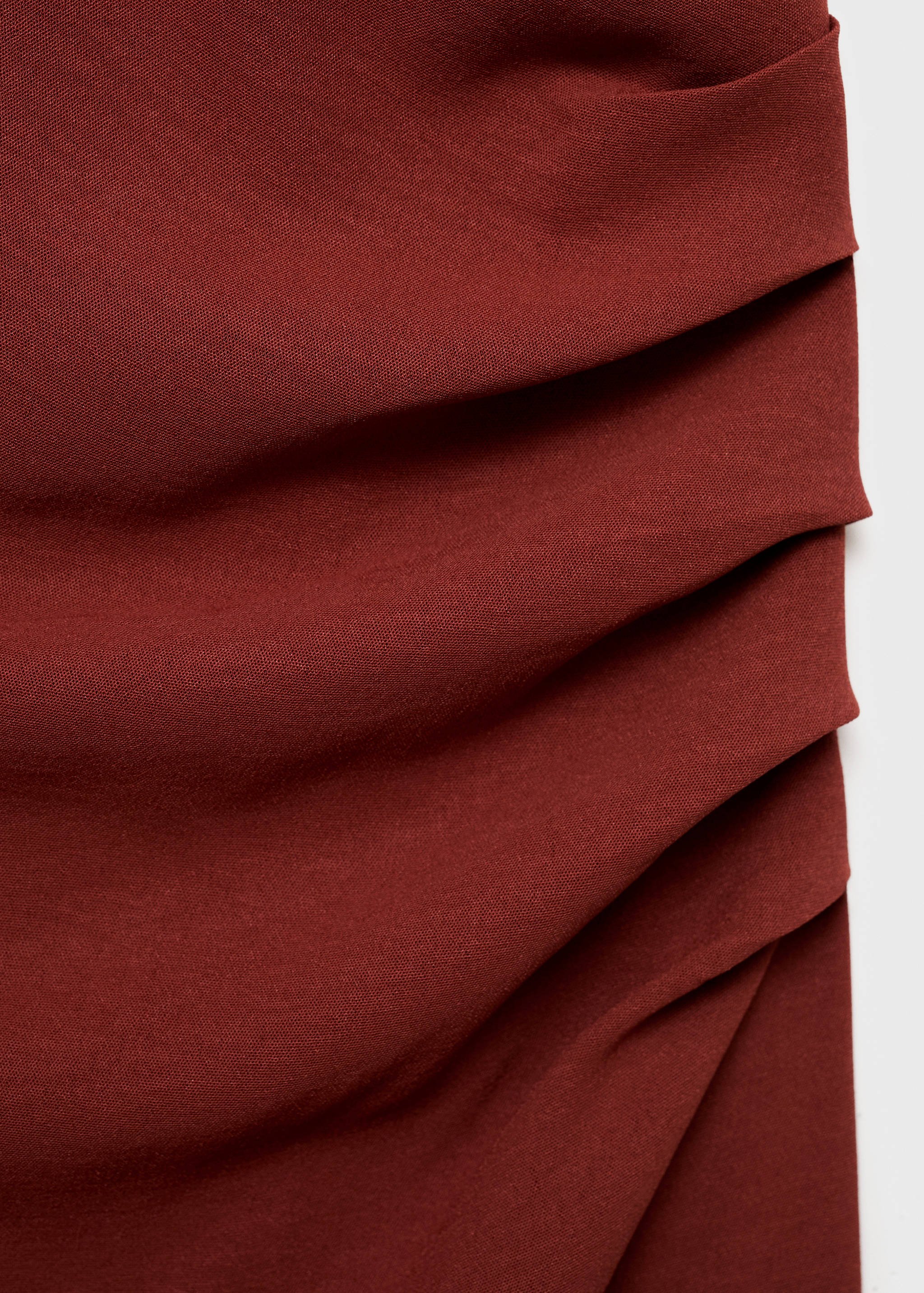 Gerafftes Kleid mit Knotendetail - Detail des Artikels 8