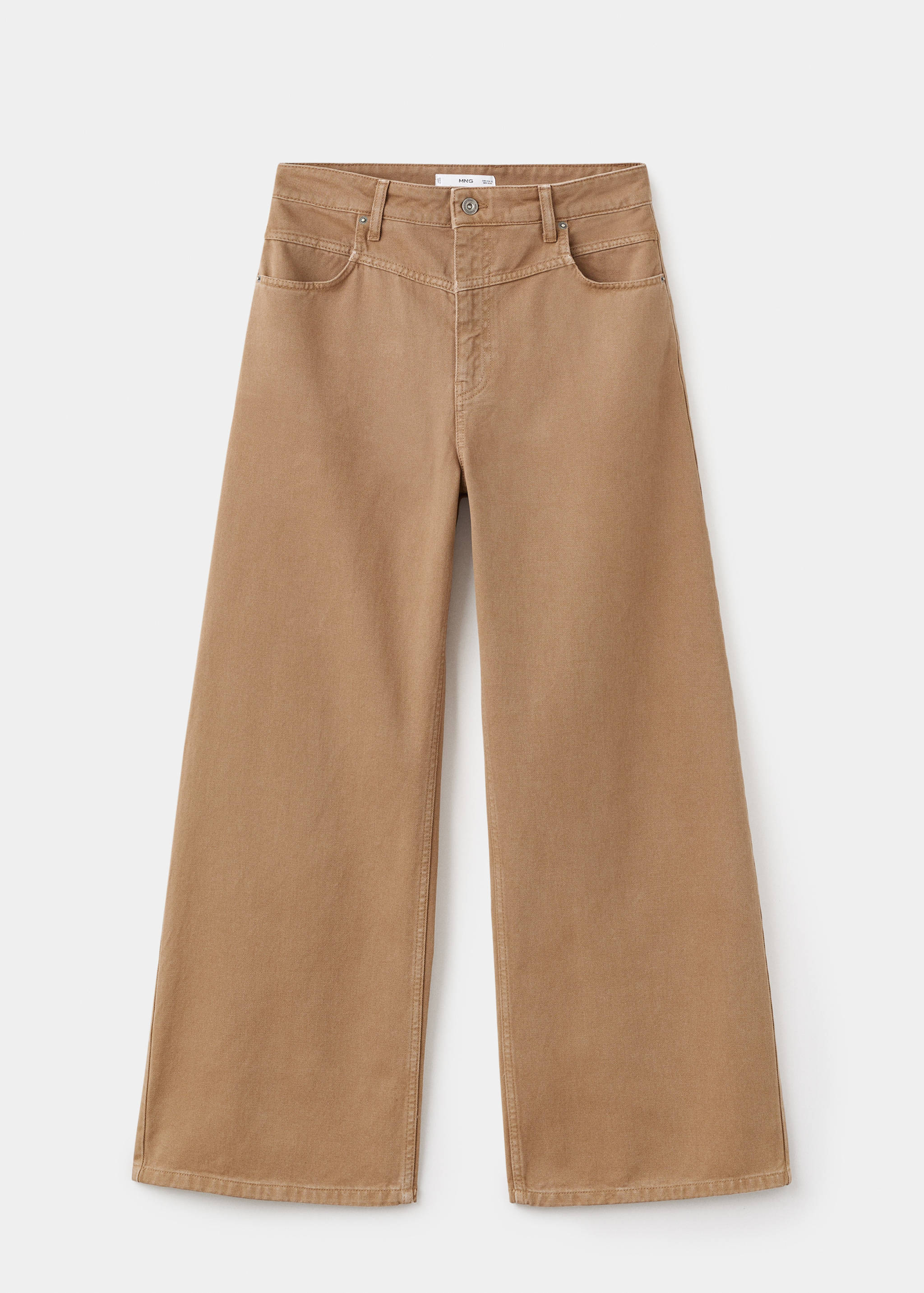 Jeans med breda ben, lös passform och mellanhög midja - Artikel utan modell