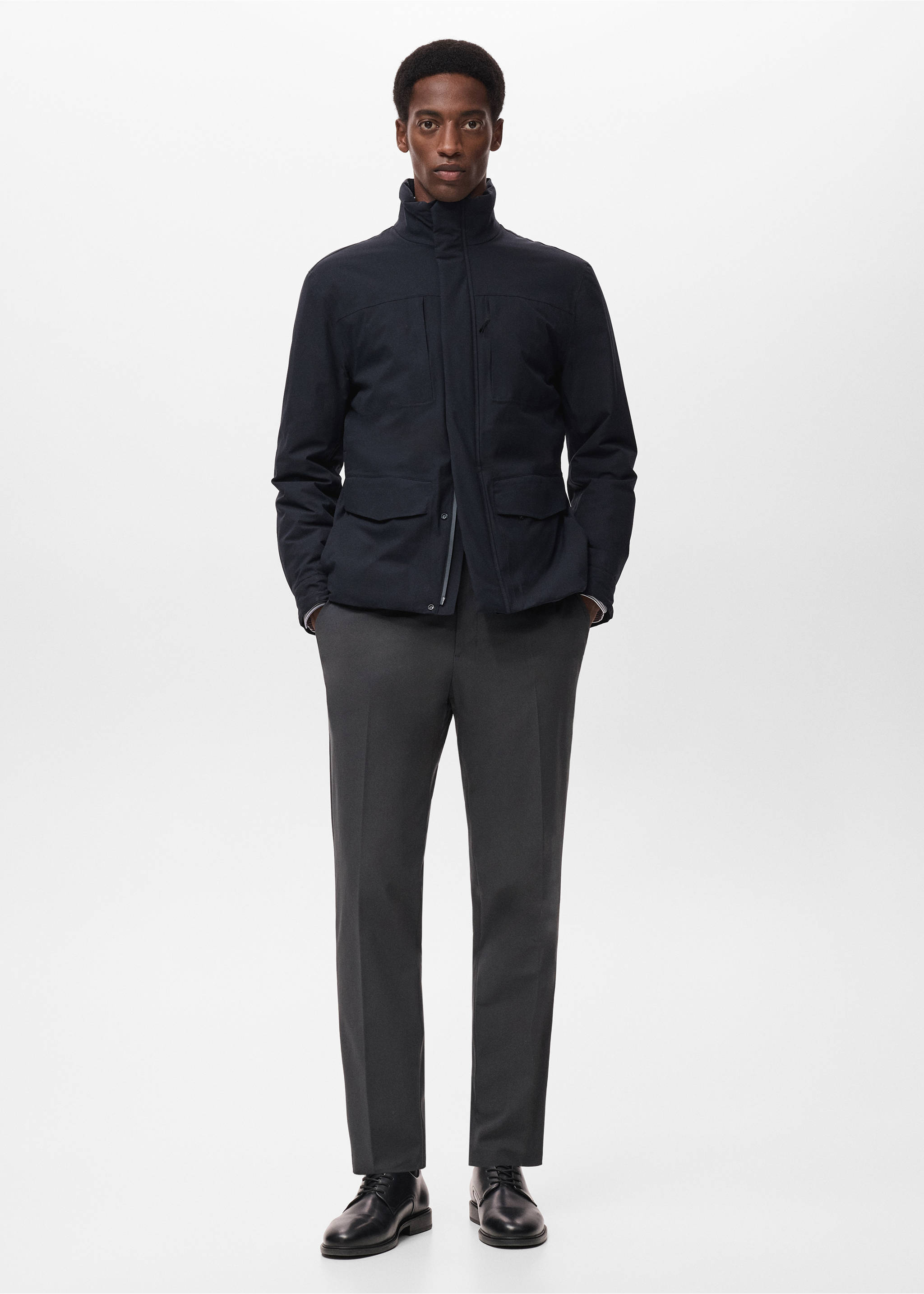 Waterproof jacket with Thermolite® padding - General plane, Navy. Ref: 17025968-00.