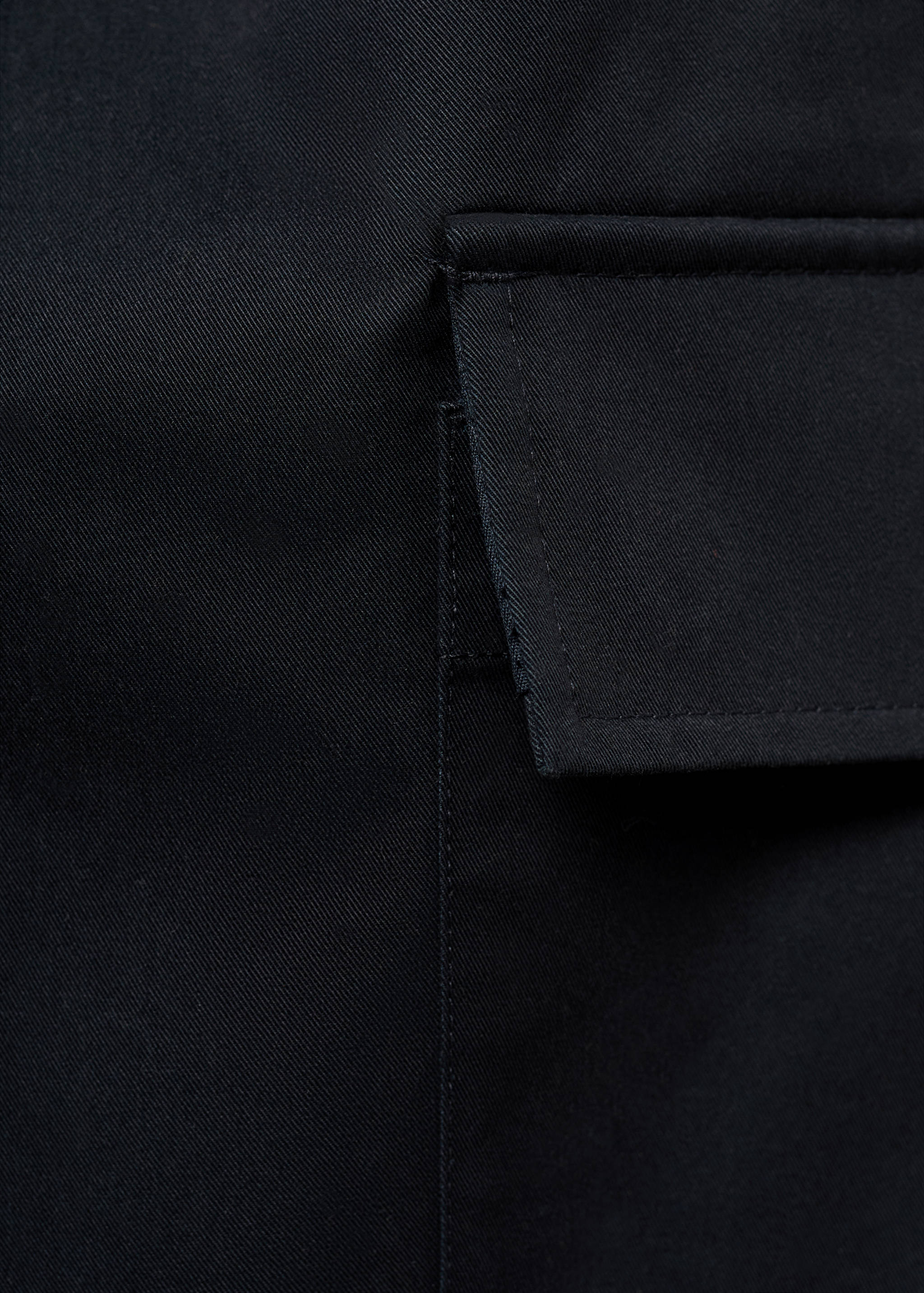 Regular fit cotton cargo trousers - Details of the article 0