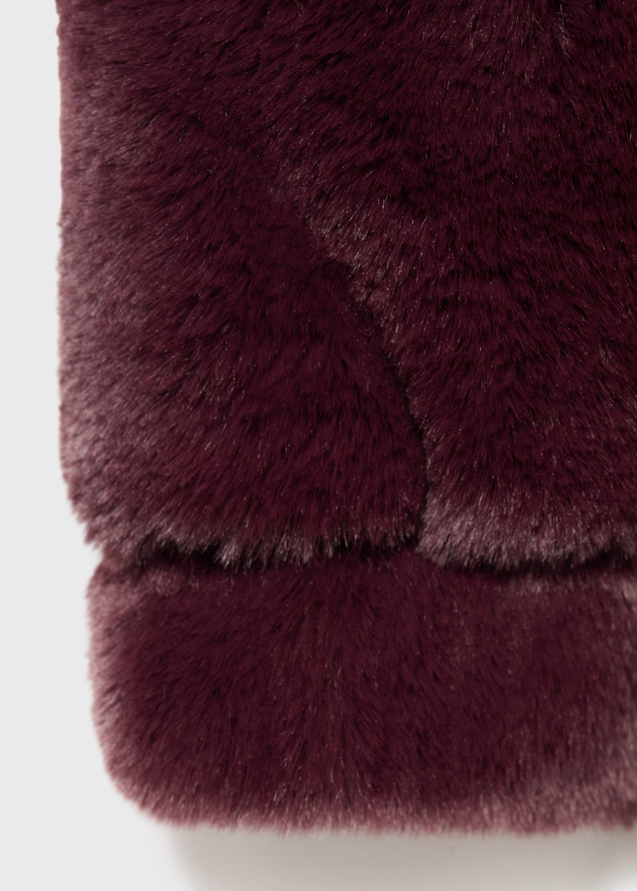 Manteau imitation fourrure à capuche - Détail de l'article 0
