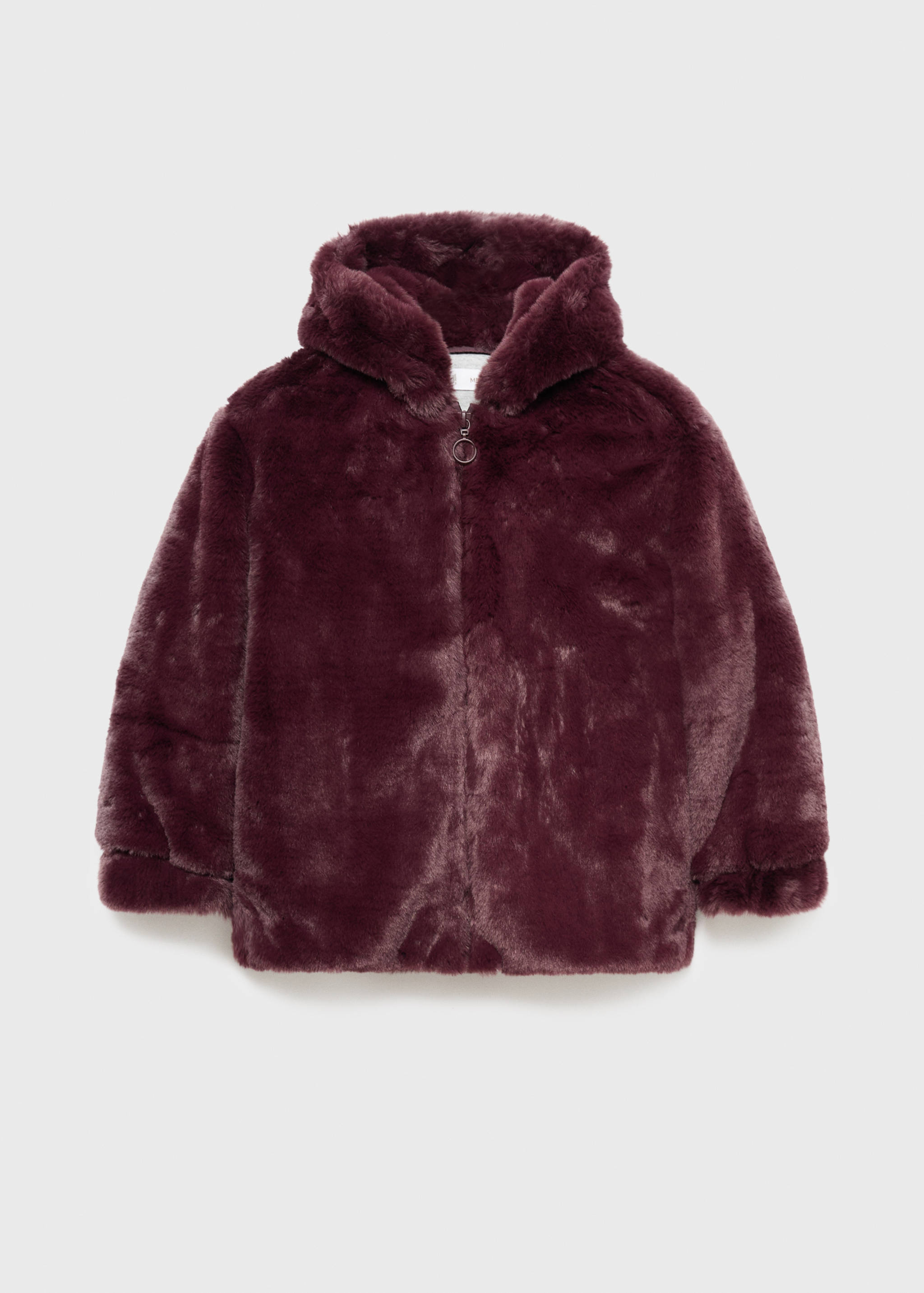 Manteau imitation fourrure à capuche - Article sans modèle