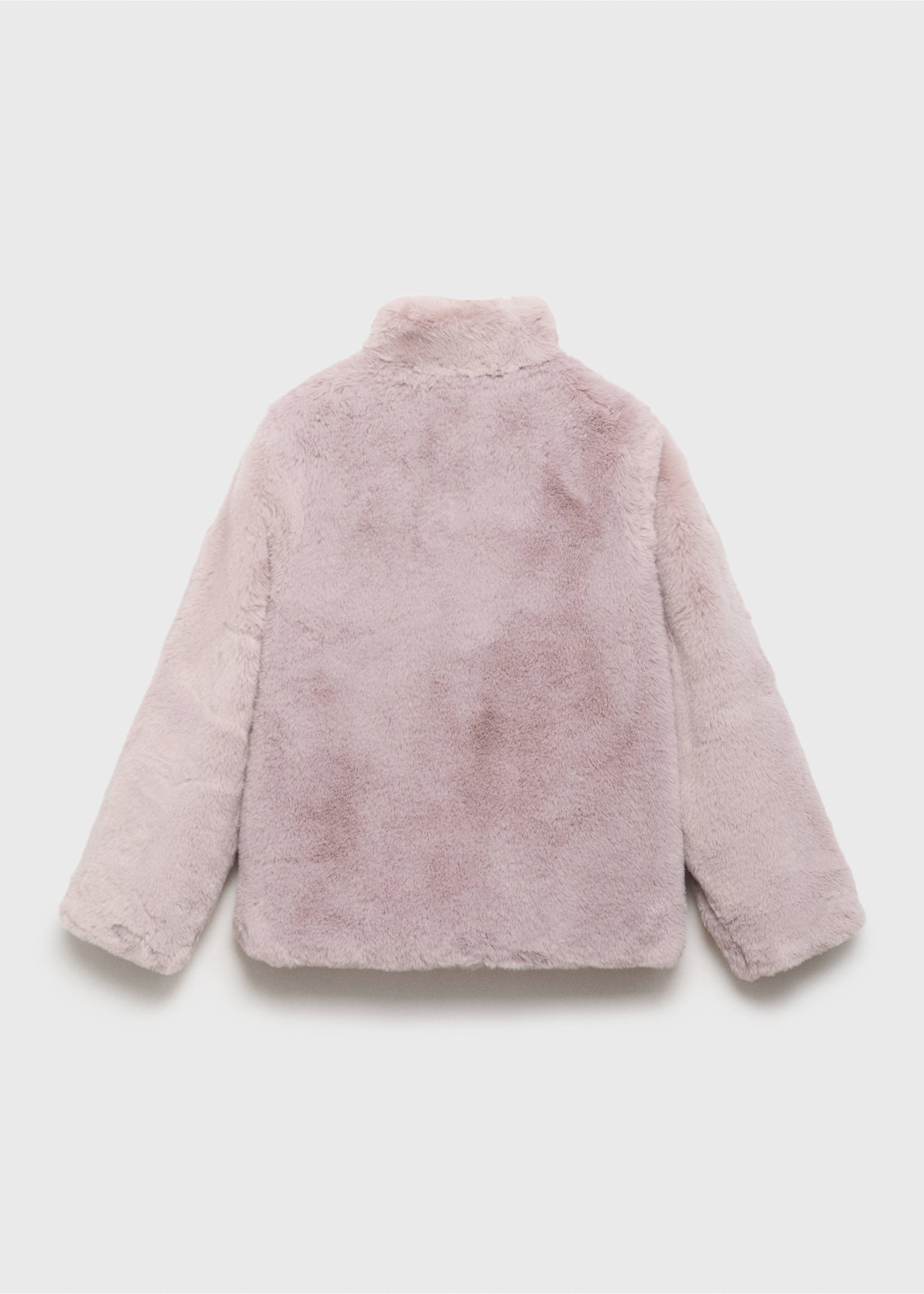 Manteau fausse fourrure - Verso de l’article, Rose. Ref: 17025973-00.