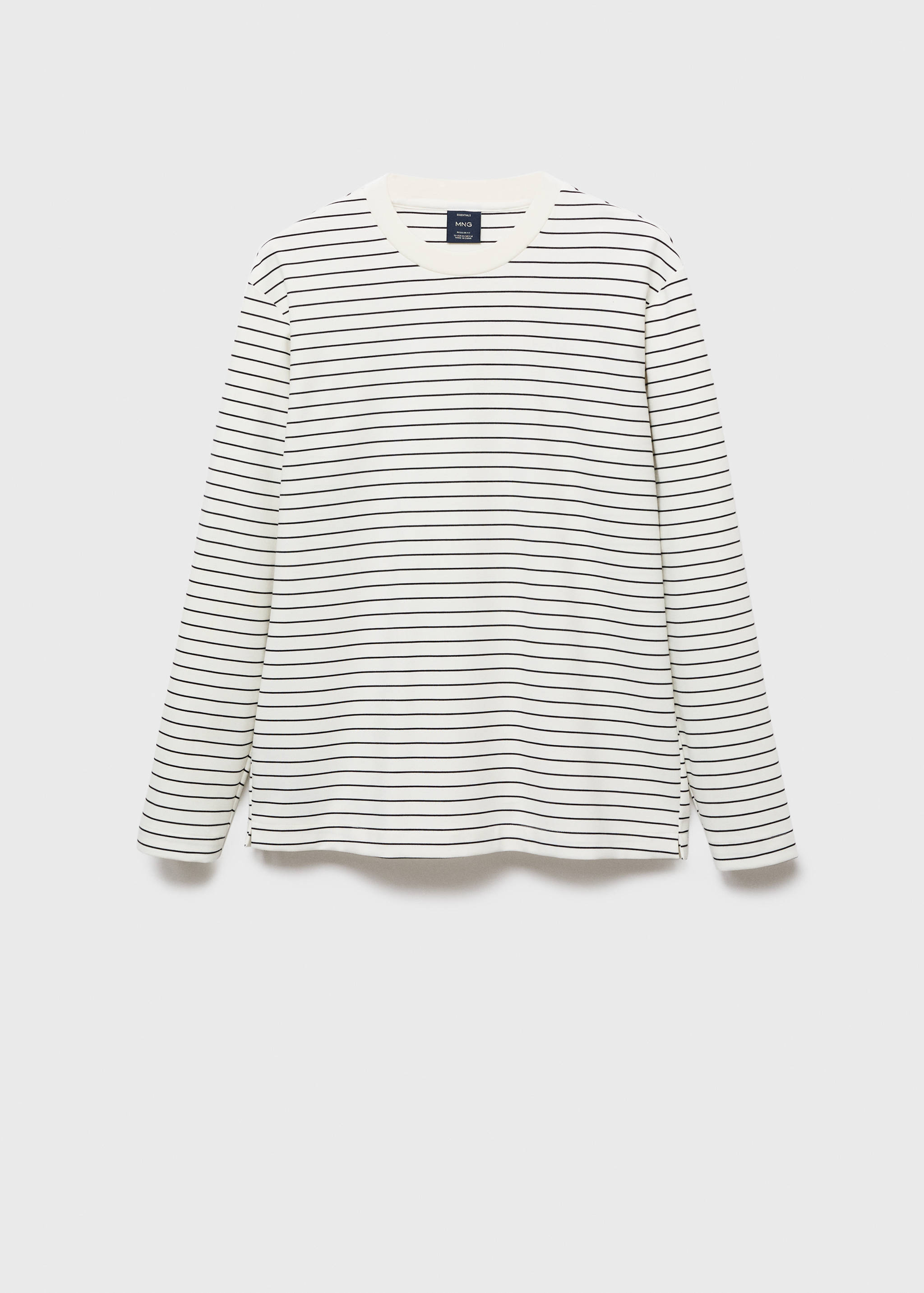 T-shirt manches longues rayures - Article sans modèle