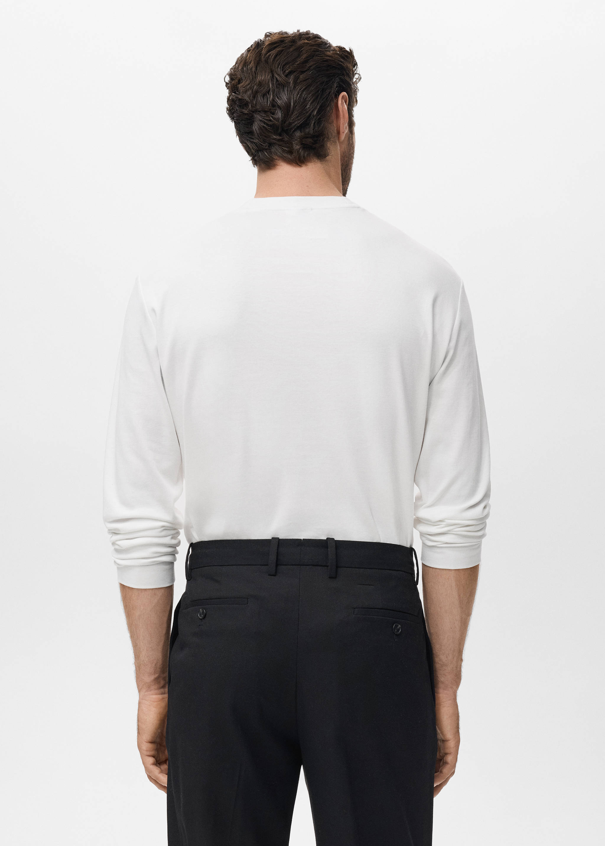 T-shirt manches longues regular-fit - Verso de l’article
