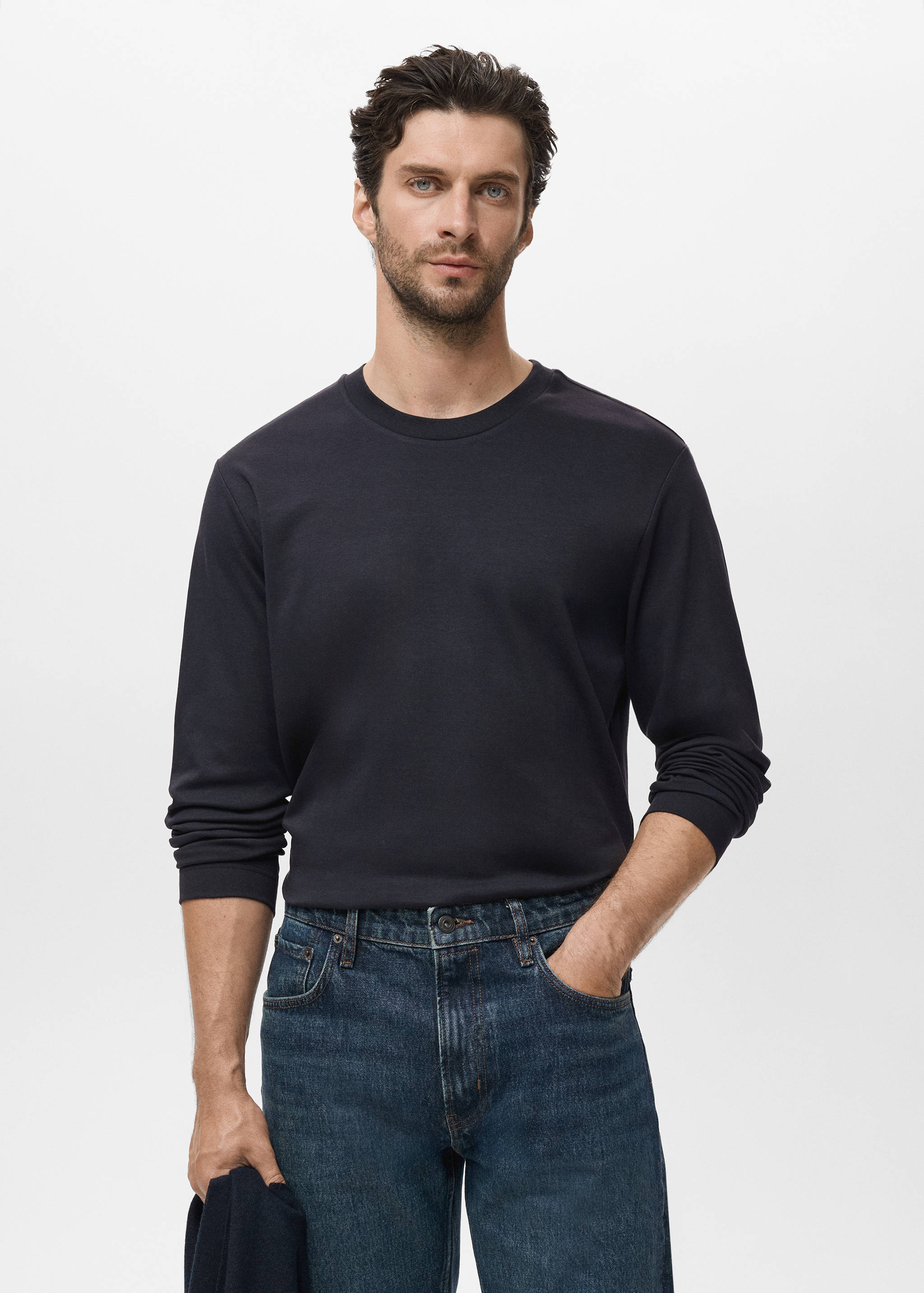 T-shirt manches longues regular-fit - Plan moyen