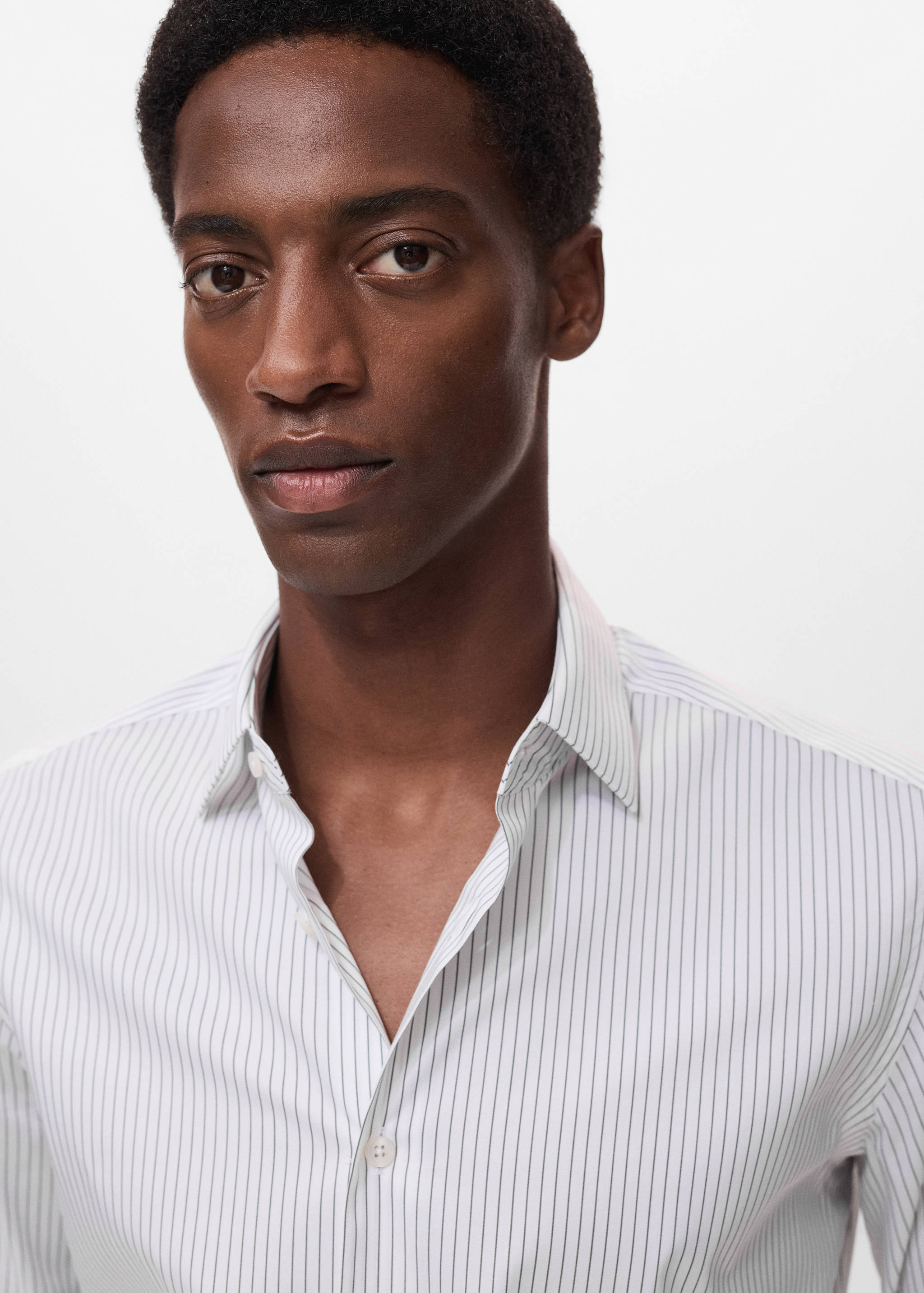 Camisa regular fit algodón rayas non iron - Detalle del artículo 1