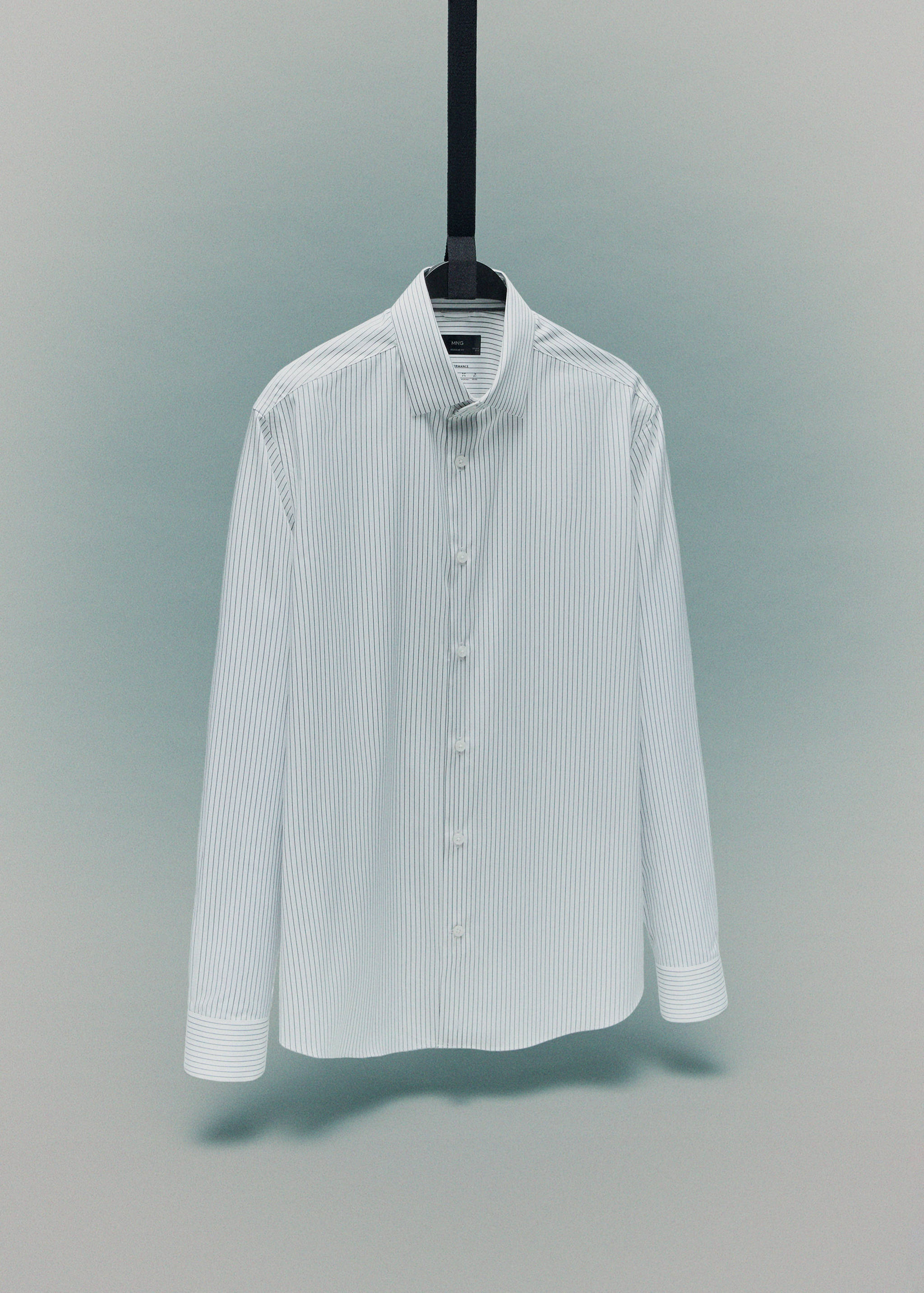 Camisa regular fit algodón rayas non iron - Detalle del artículo 9