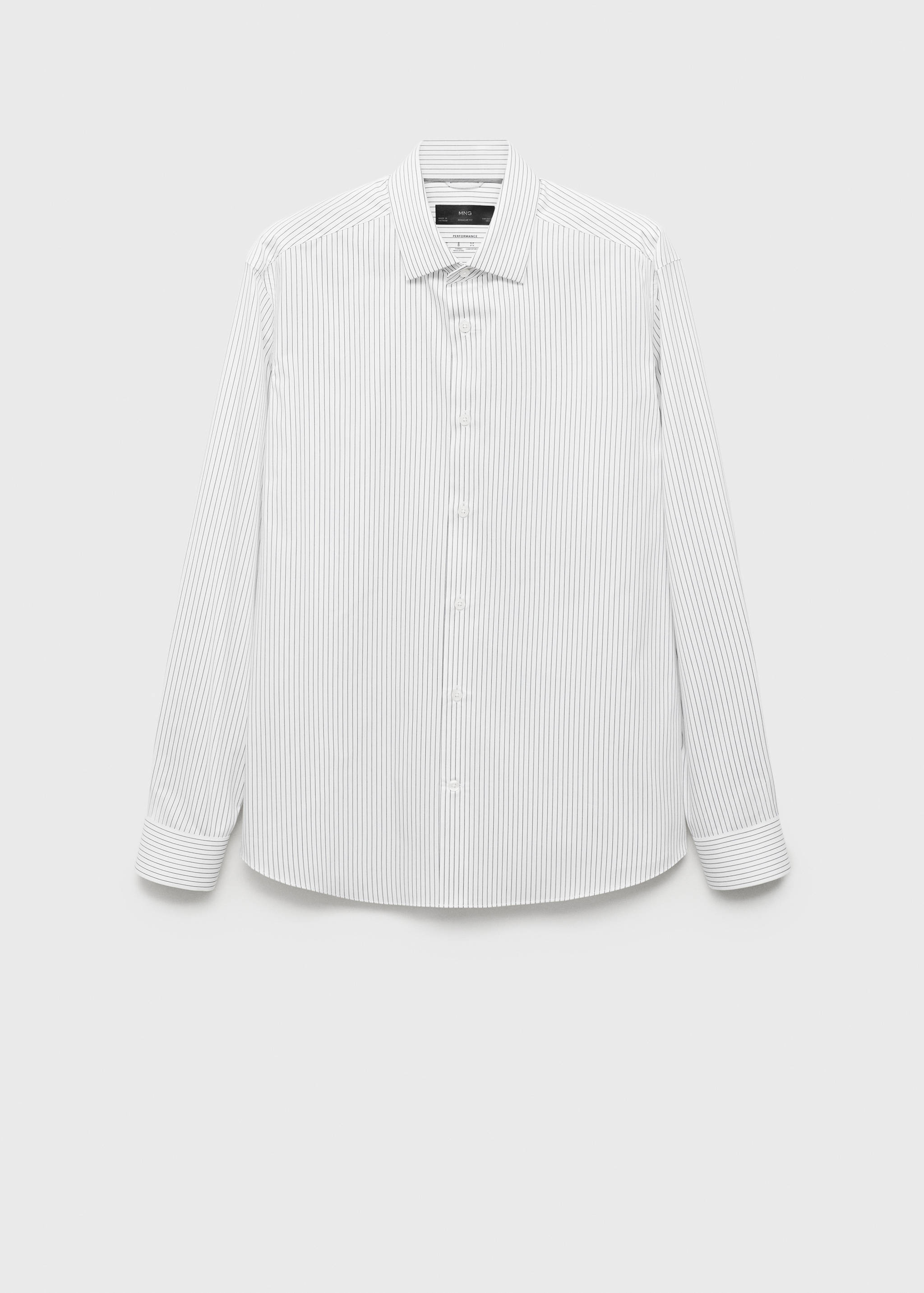 Chemise regular-fit coton rayures non iron - Article sans modèle