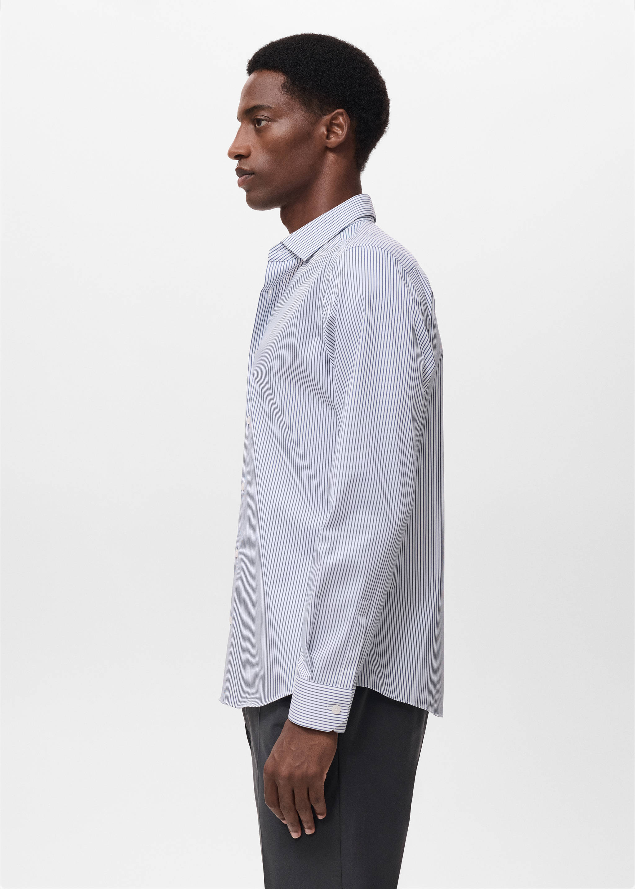 Camisa regular fit algodón rayas non iron - Detalle del artículo 2