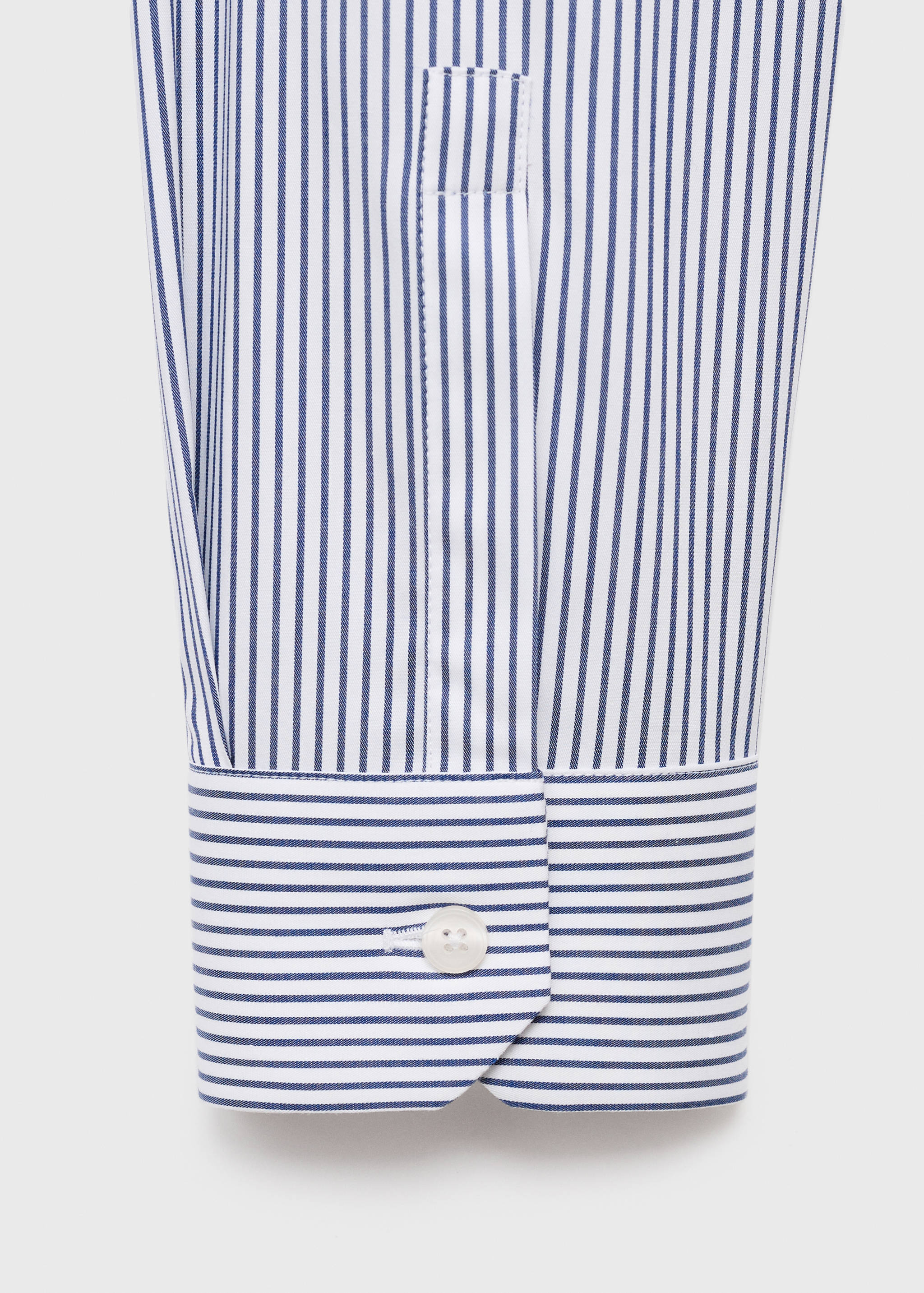 Camisa regular fit algodón rayas non iron - Detalle del artículo 8