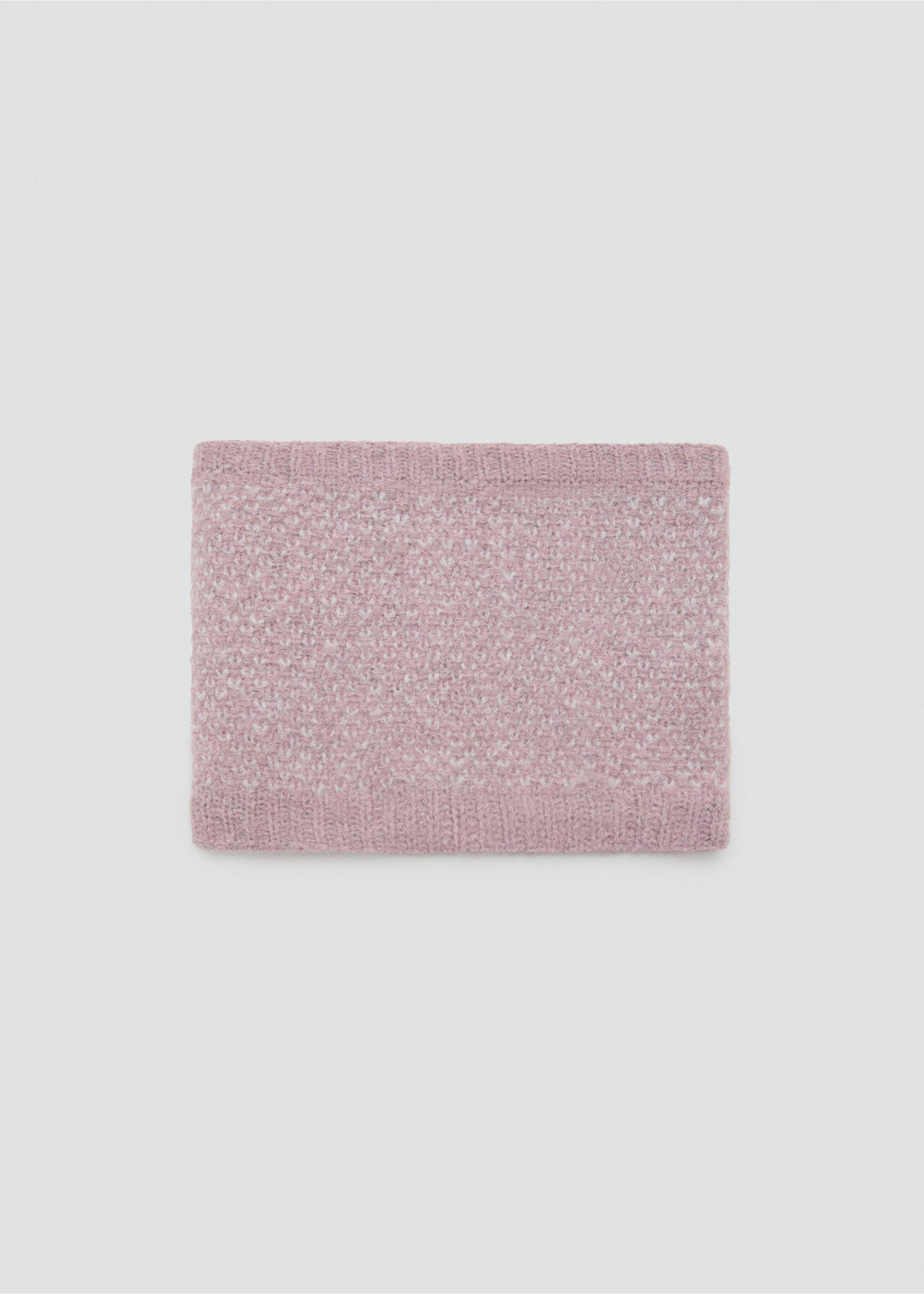 Knit scarf - Article without model, Pale Pink. Ref: 17025984-00.