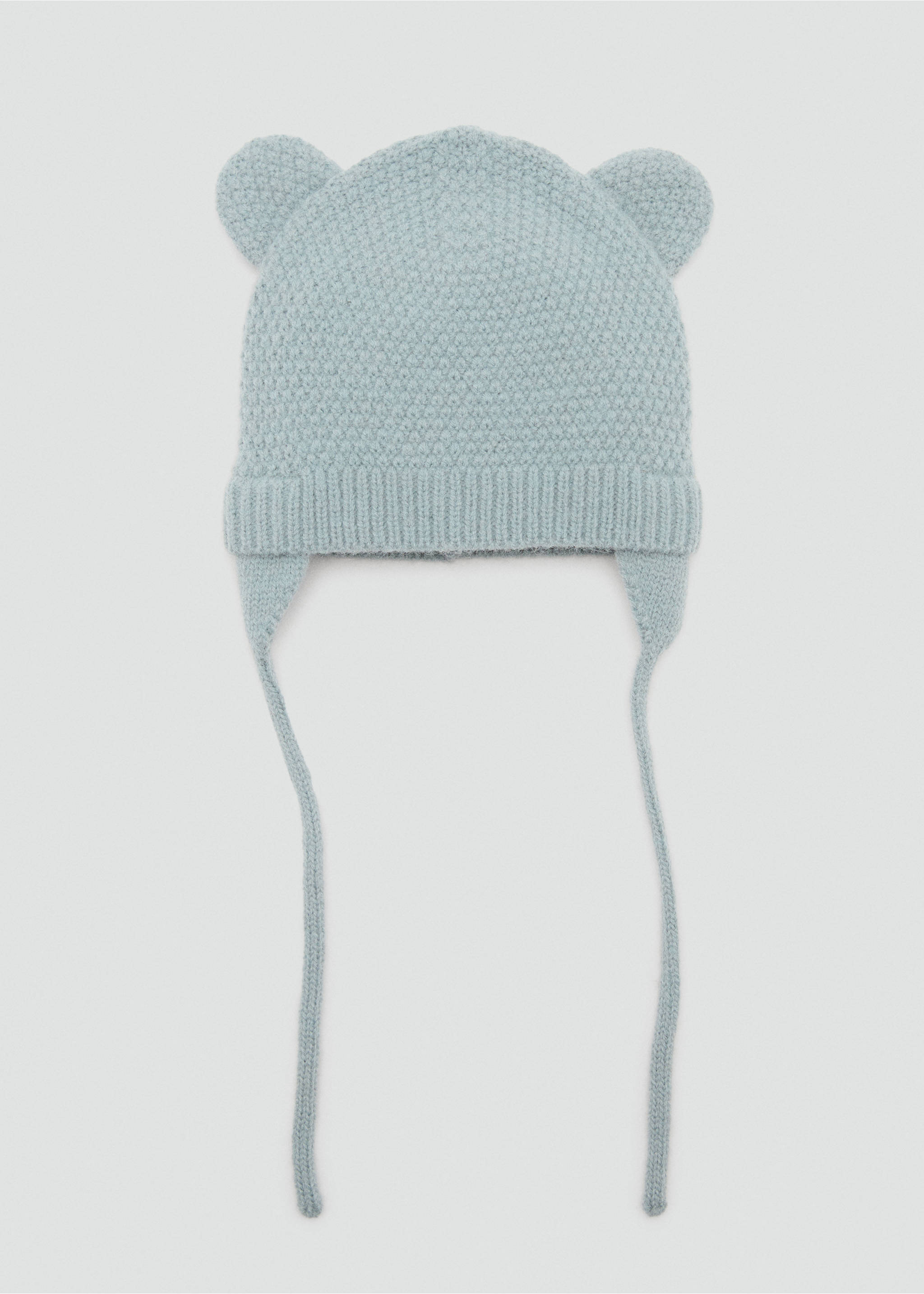 Ears knitted beanie - Article without model, Aqua Green. Ref: 17025987-00.