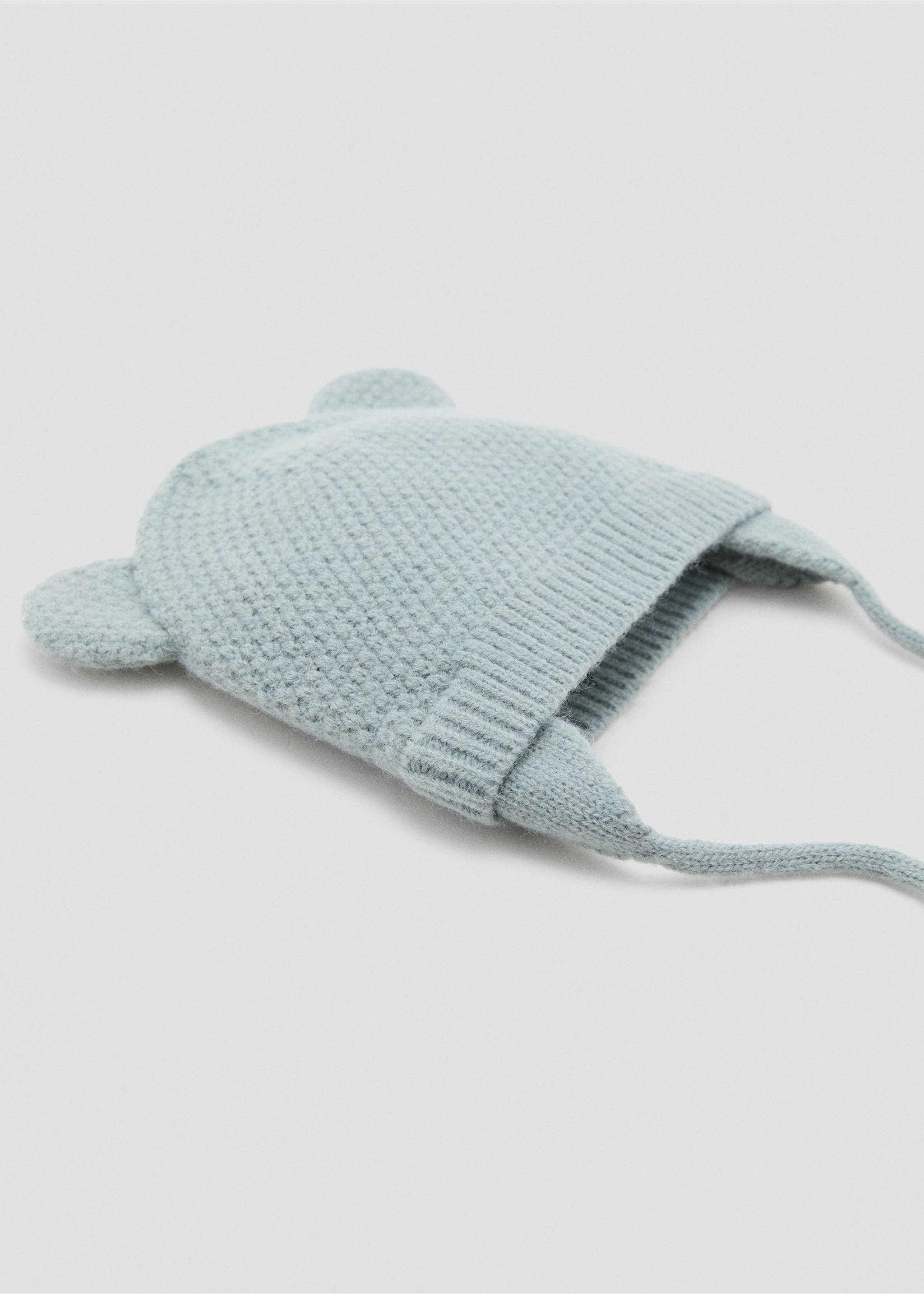 Ears knitted beanie - Medium plane, Aqua Green. Ref: 17025987-00.