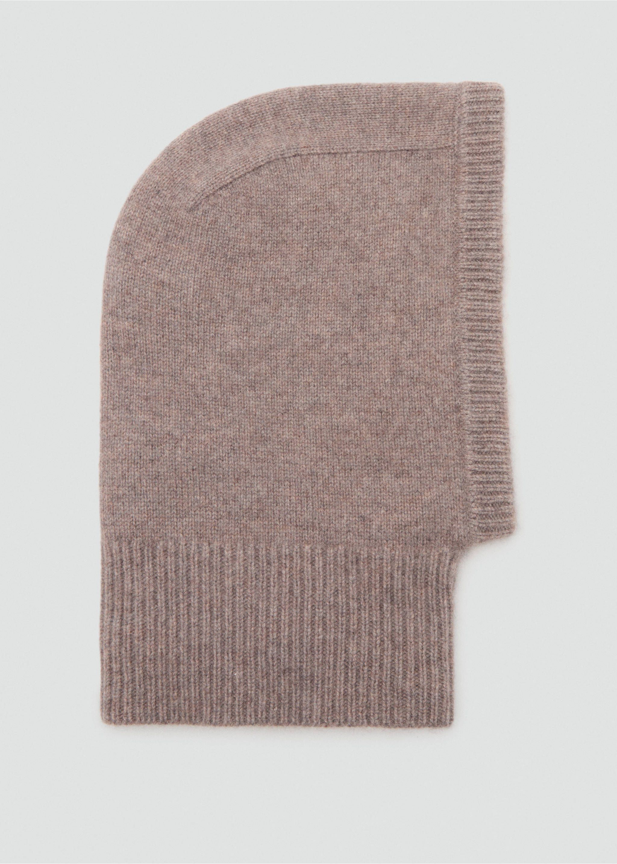 Cashmere wool blend balaclava - Article without model, Medium Brown. Ref: 17025988-00.