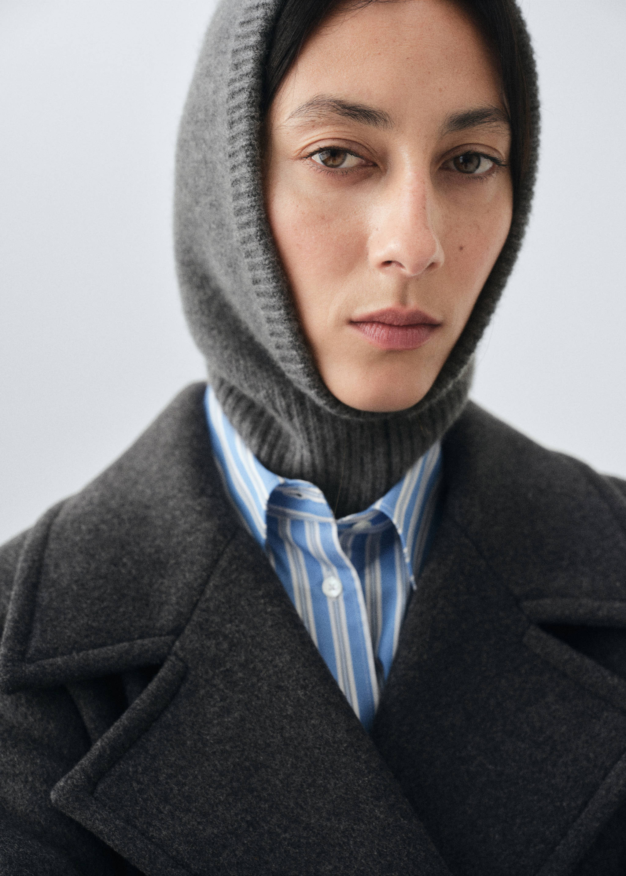 Cashmere wool blend balaclava - General plane