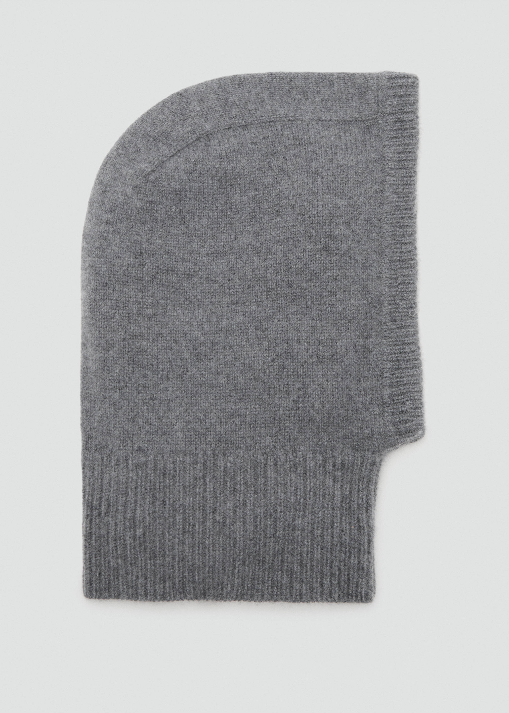 Cashmere wool blend balaclava - Article without model, Dark Heather Grey. Ref: 17025988-00.