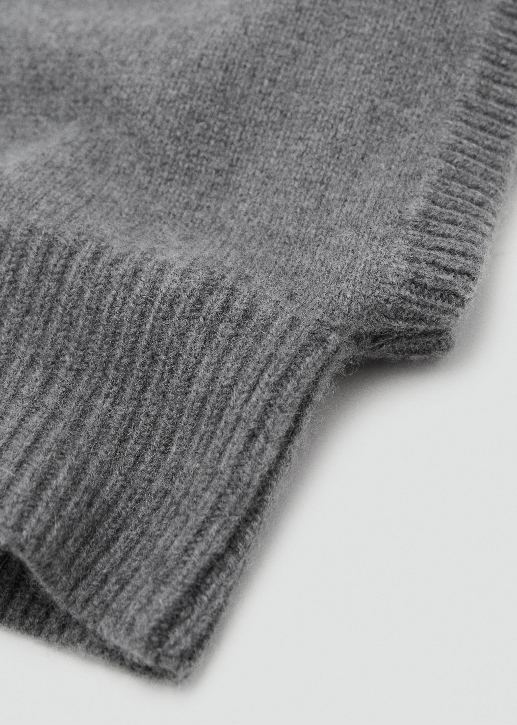 Cashmere wool blend balaclava - Medium plane, Dark Heather Grey. Ref: 17025988-00.