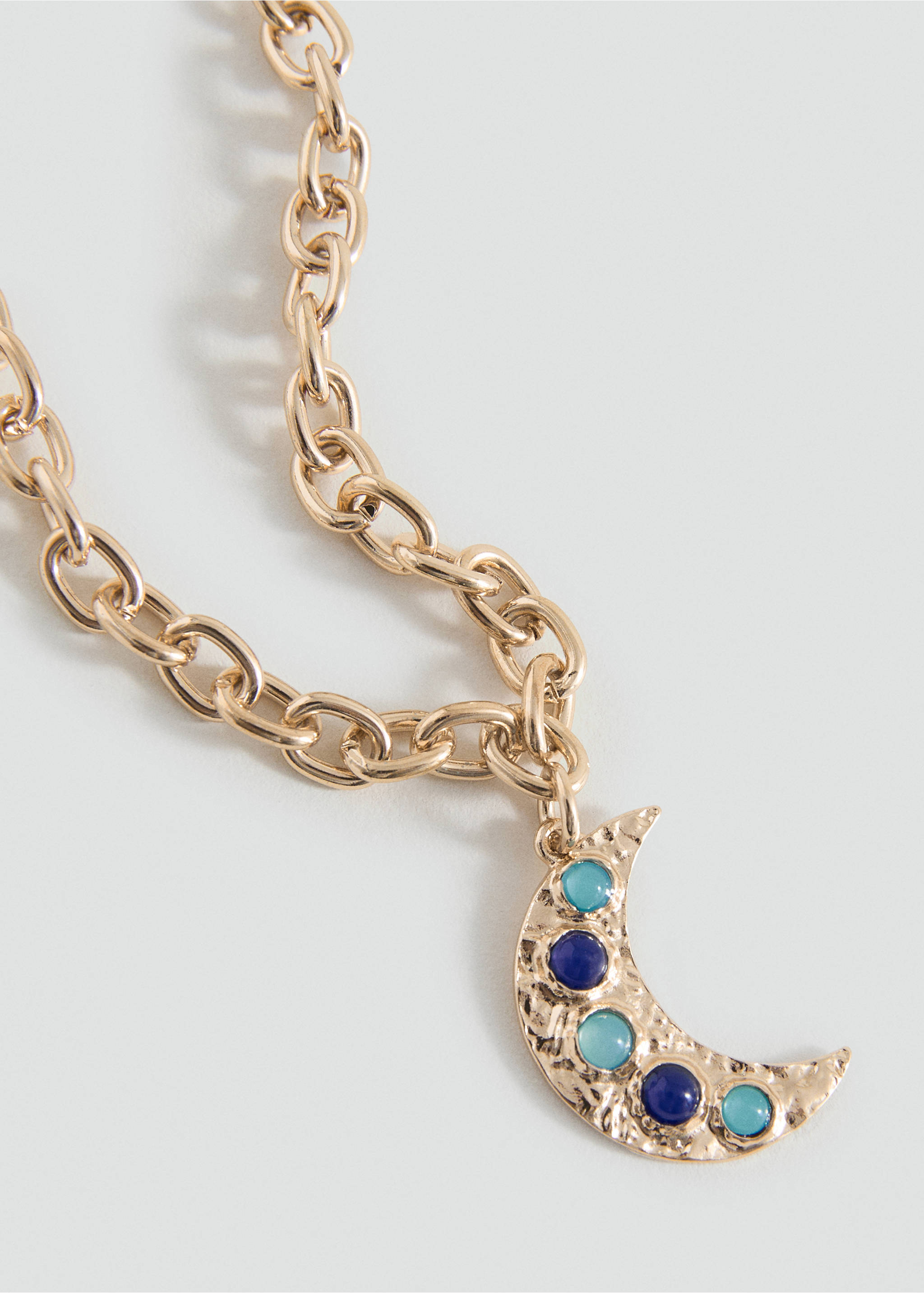Collier pendentif lune - Plan moyen, Or. Ref: 17025996-00.