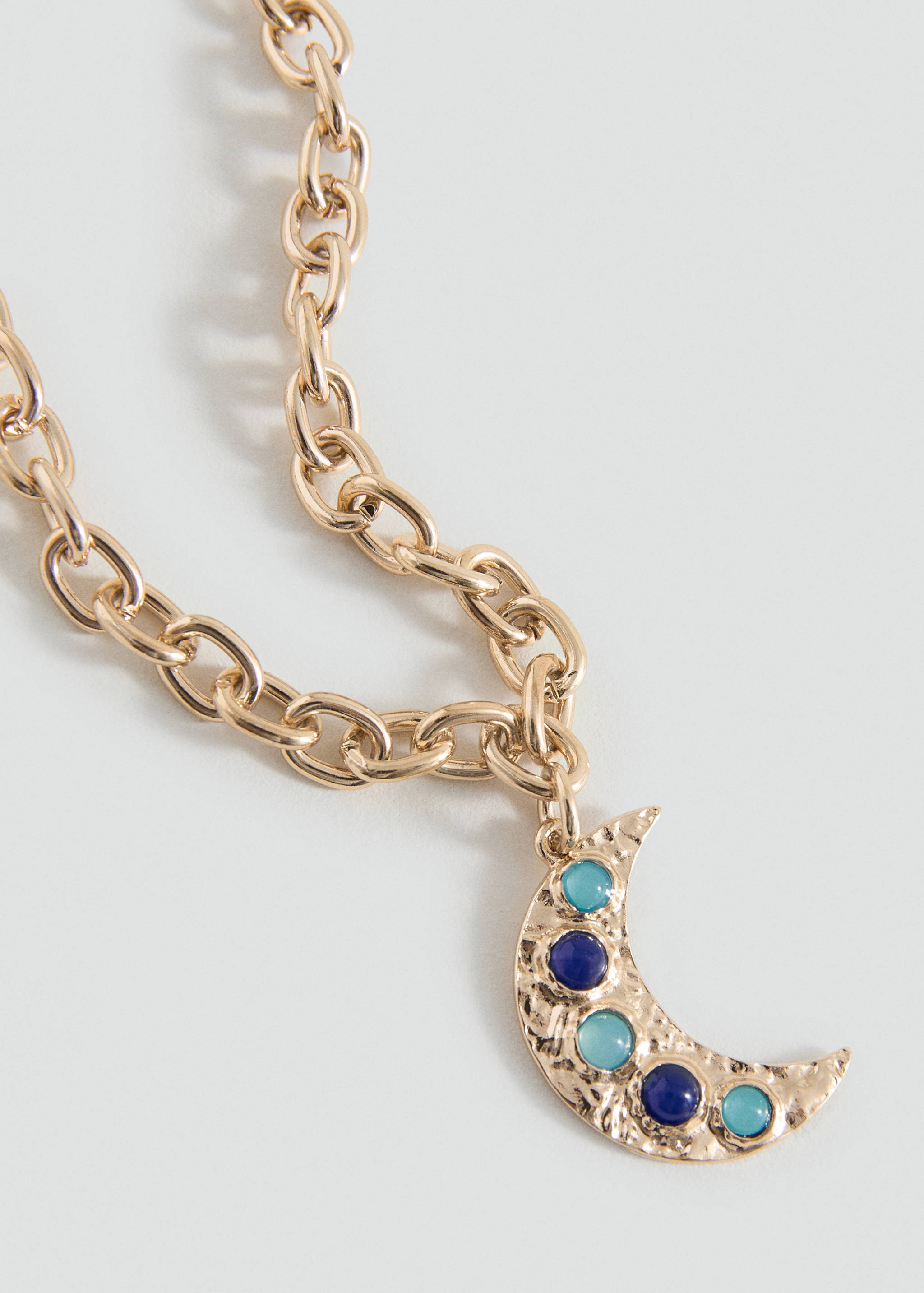 Moon pendant necklace - Medium plane