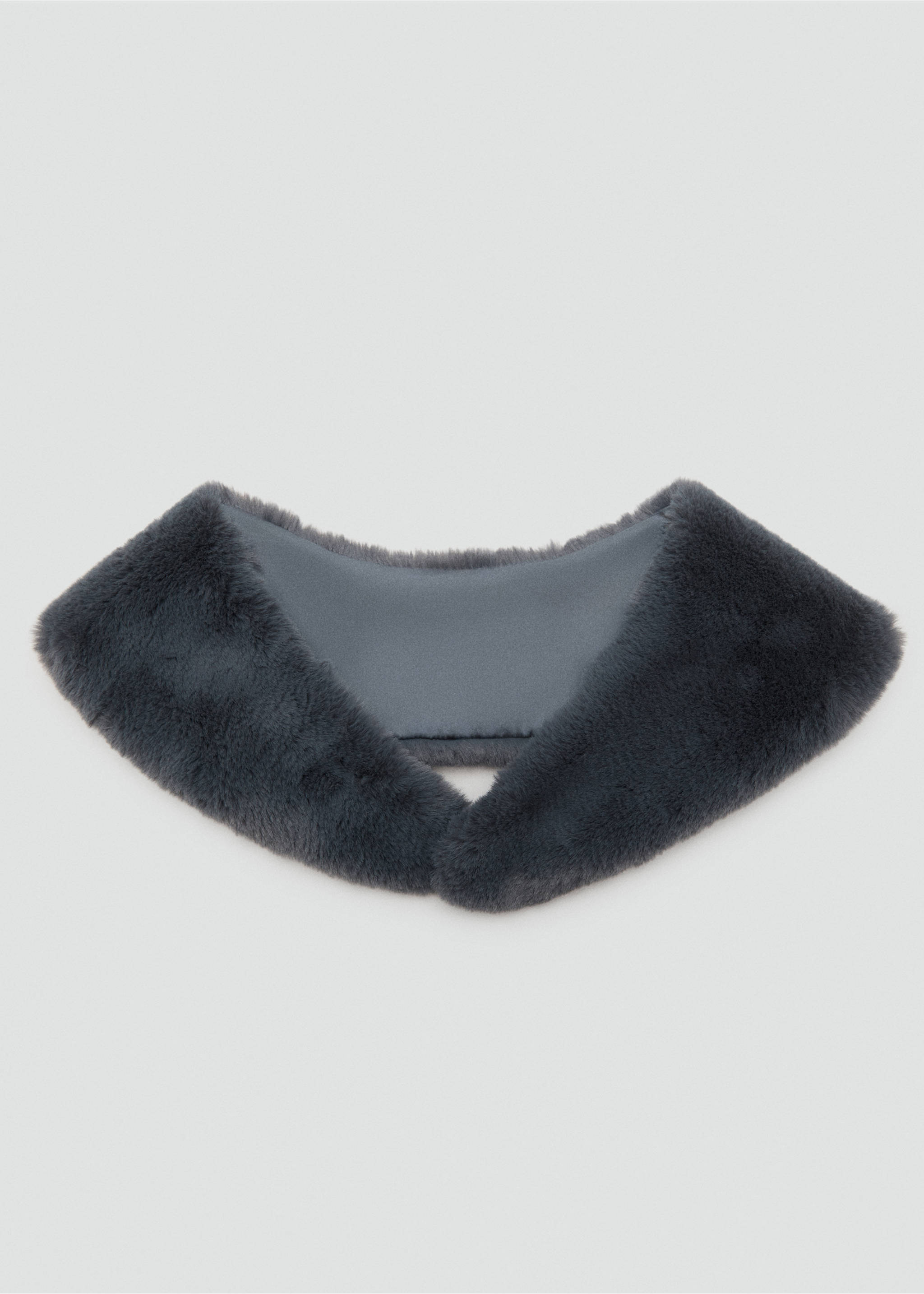 Faux-fur scarf - Article without model, Grey. Ref: 17025998-00.