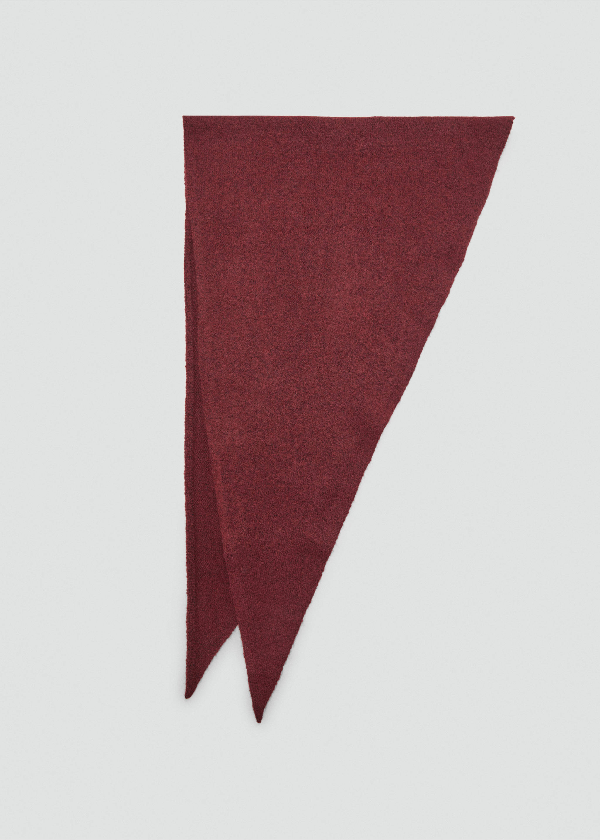 Wool-knit bandana - Article without model, Red. Ref: 17026000-00.
