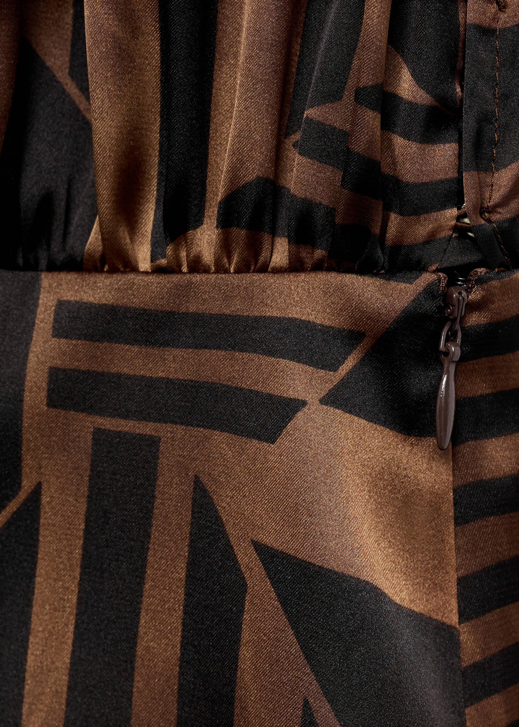 Striped satin dress - Details of the article 8