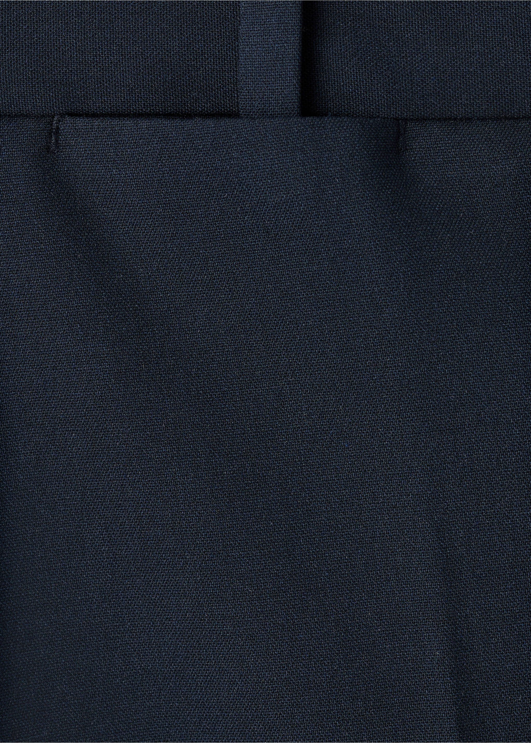 Straight suit trousers - Details of the article 8, Navy. Ref: 17026329-00.